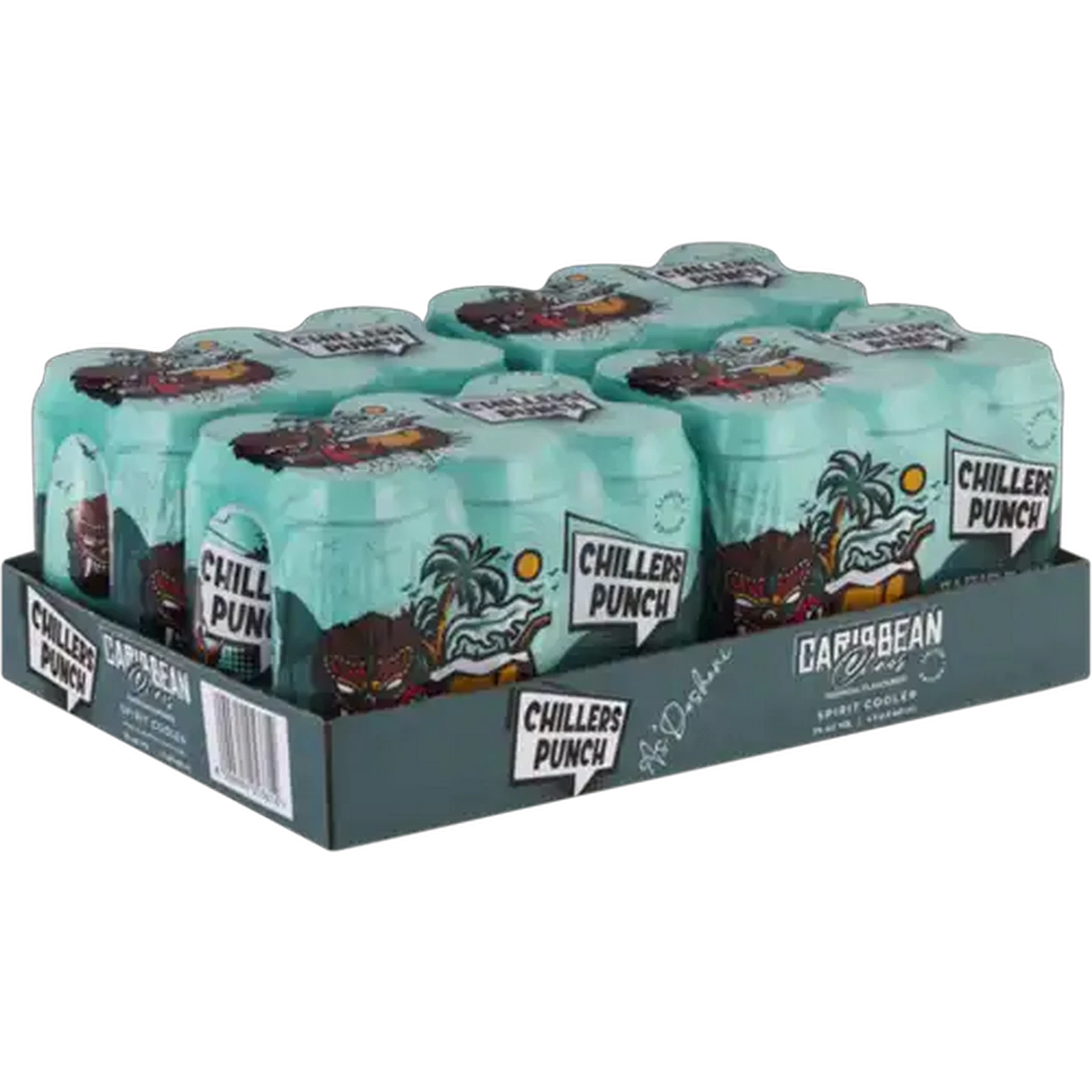 Image of Chillers Punch Caribbean Chaos Spirit Cooler Cans 24 x 440ml