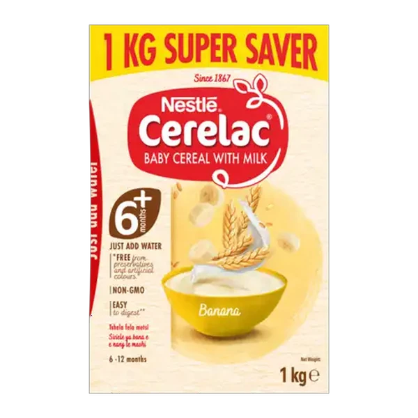 Nestlé Cerelac Banana Baby Cereal with Milk 1kg