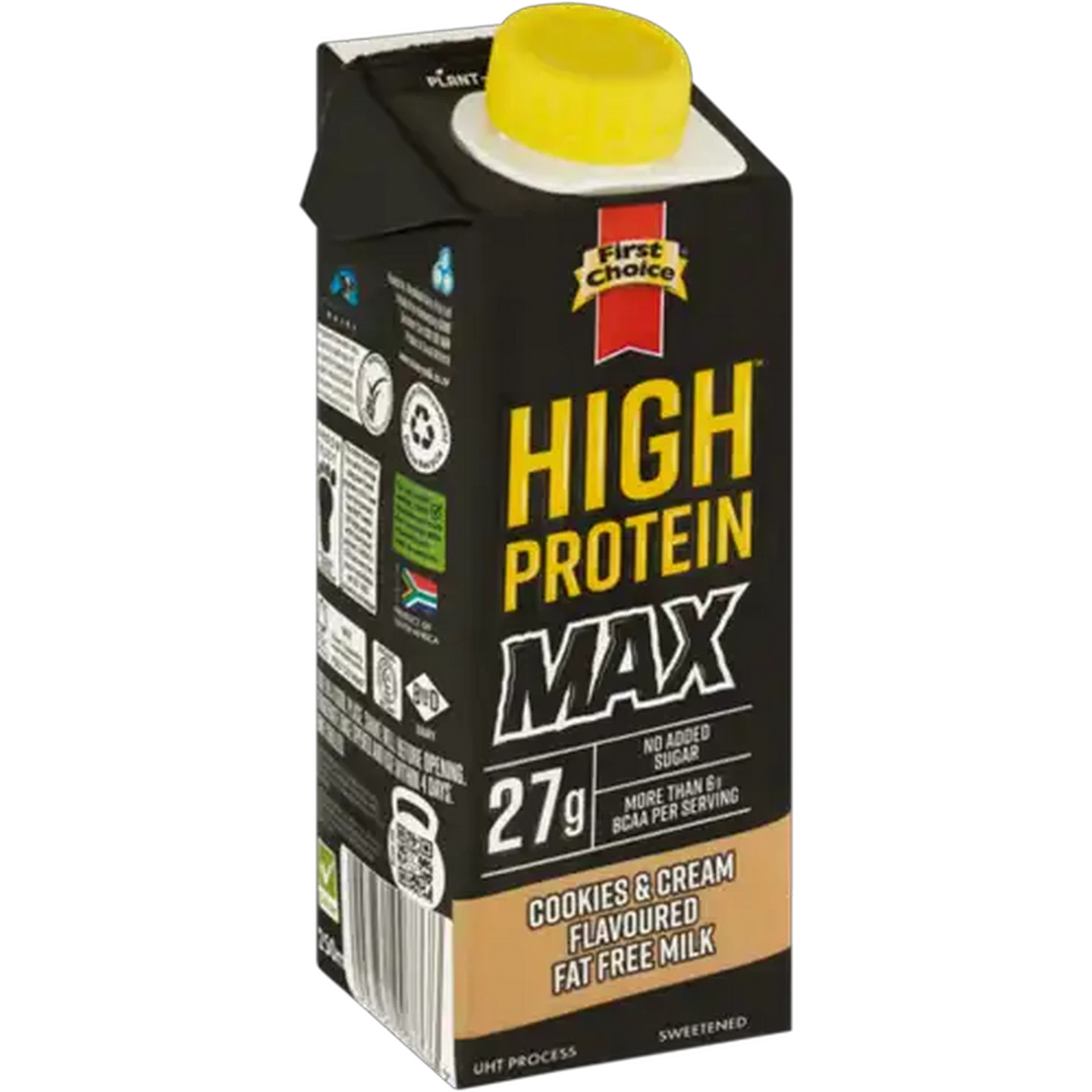 Image of First Choice Max Cookies & Cream Flavoured Fat Free High Protein Milk 250ml