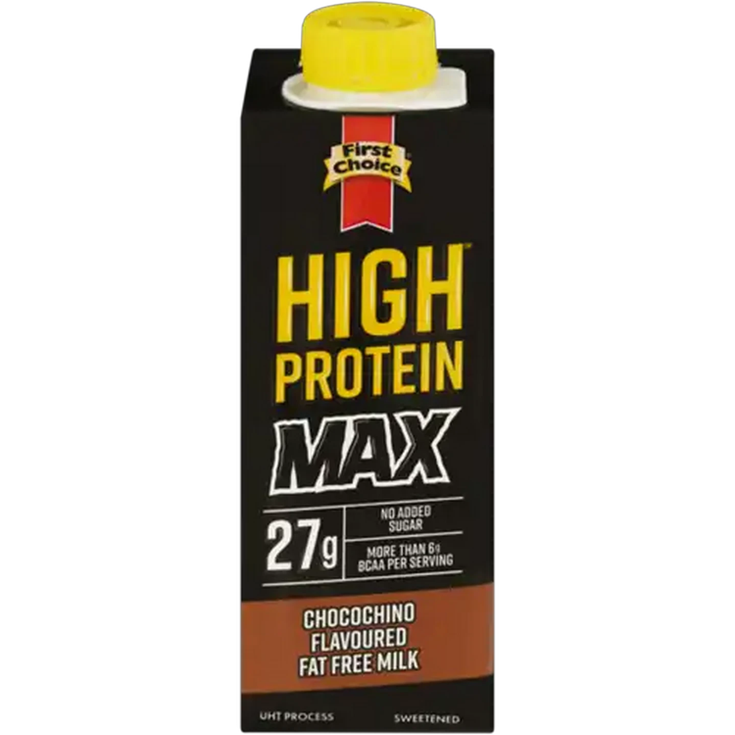 Image of First Choice Max Chocochino Flavoured Fat Free High Protein Milk 250ml