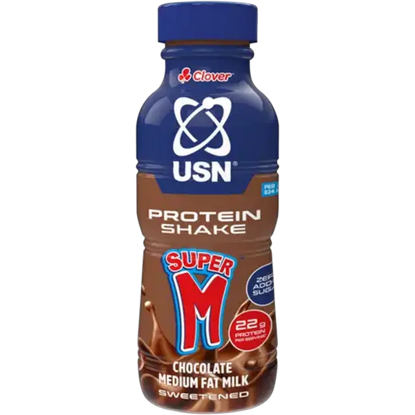 Clover Super M Chocolate USN Medium Fat Milk Protein Shake 300ml