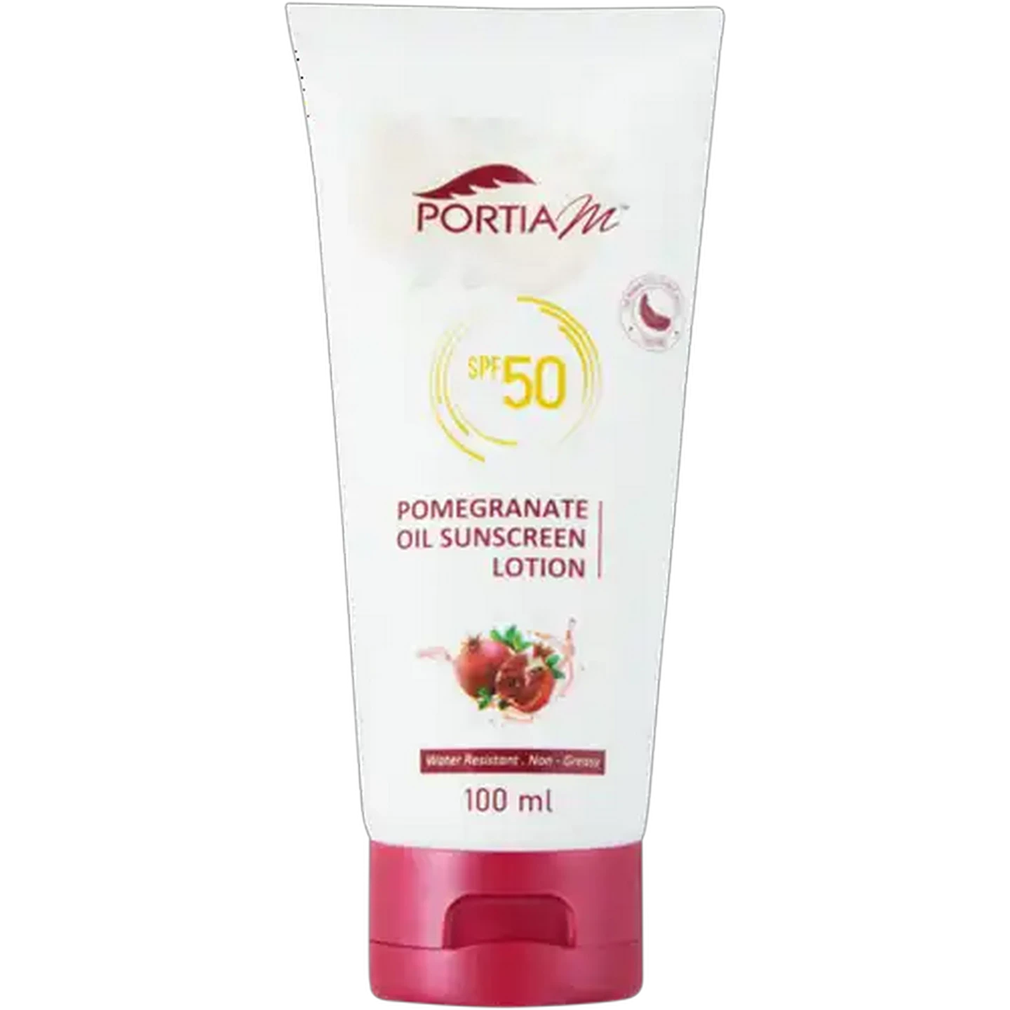 Image of Portia M Pomegranate SPF 50 Oil Sunscreen Lotion 100ml