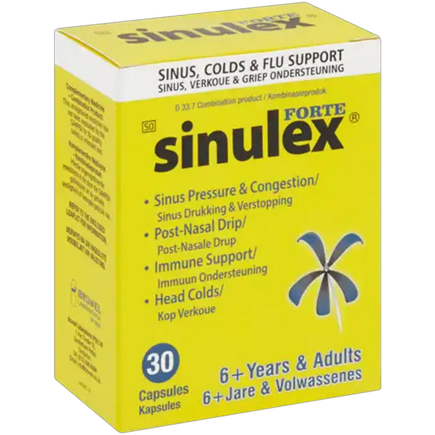 Image of Sinulex Forte Sinus, Colds & Flu Support Capsules 30-Pack