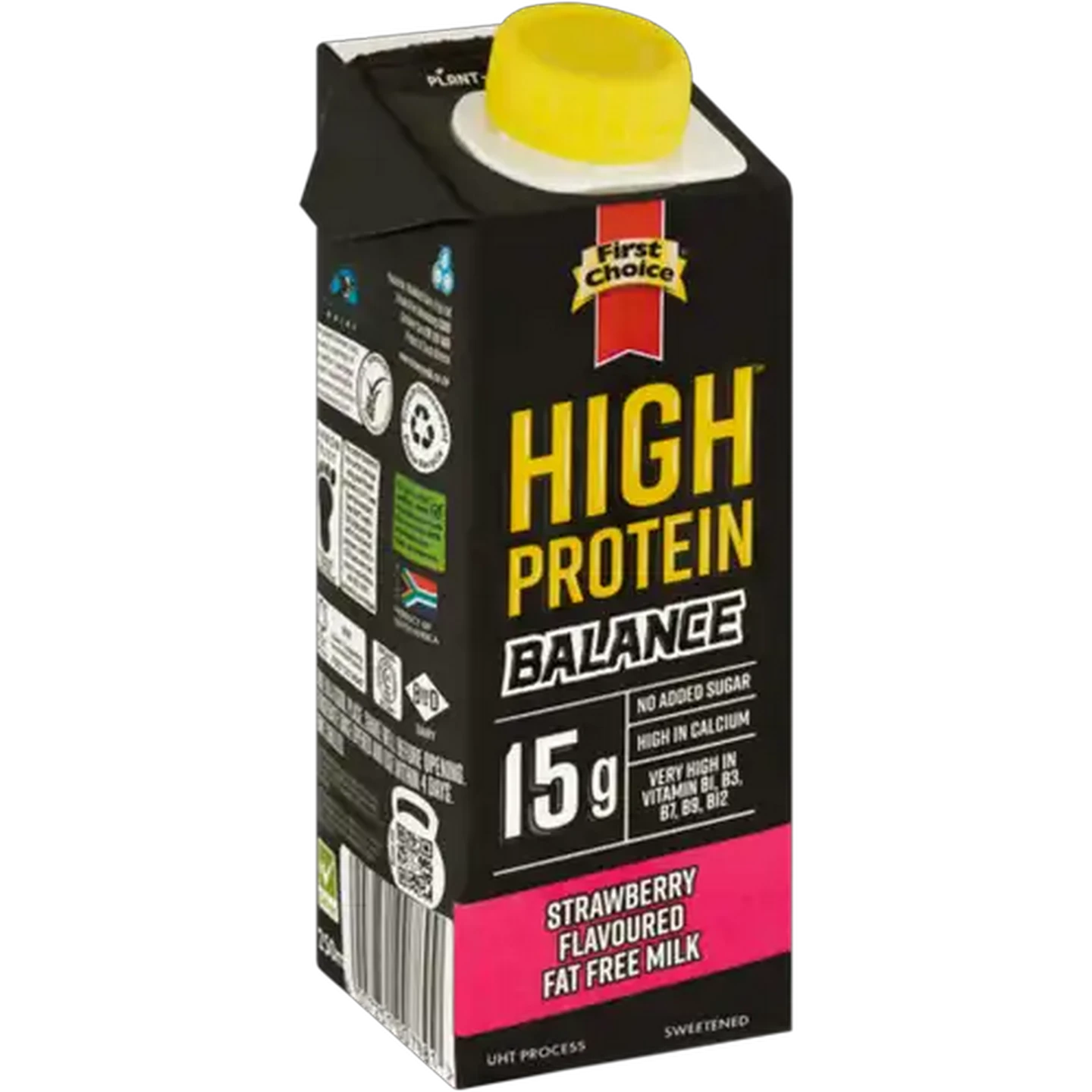 Image of First Choice High Protein Balance Strawberry Flavoured Fat Free Milk 250ml