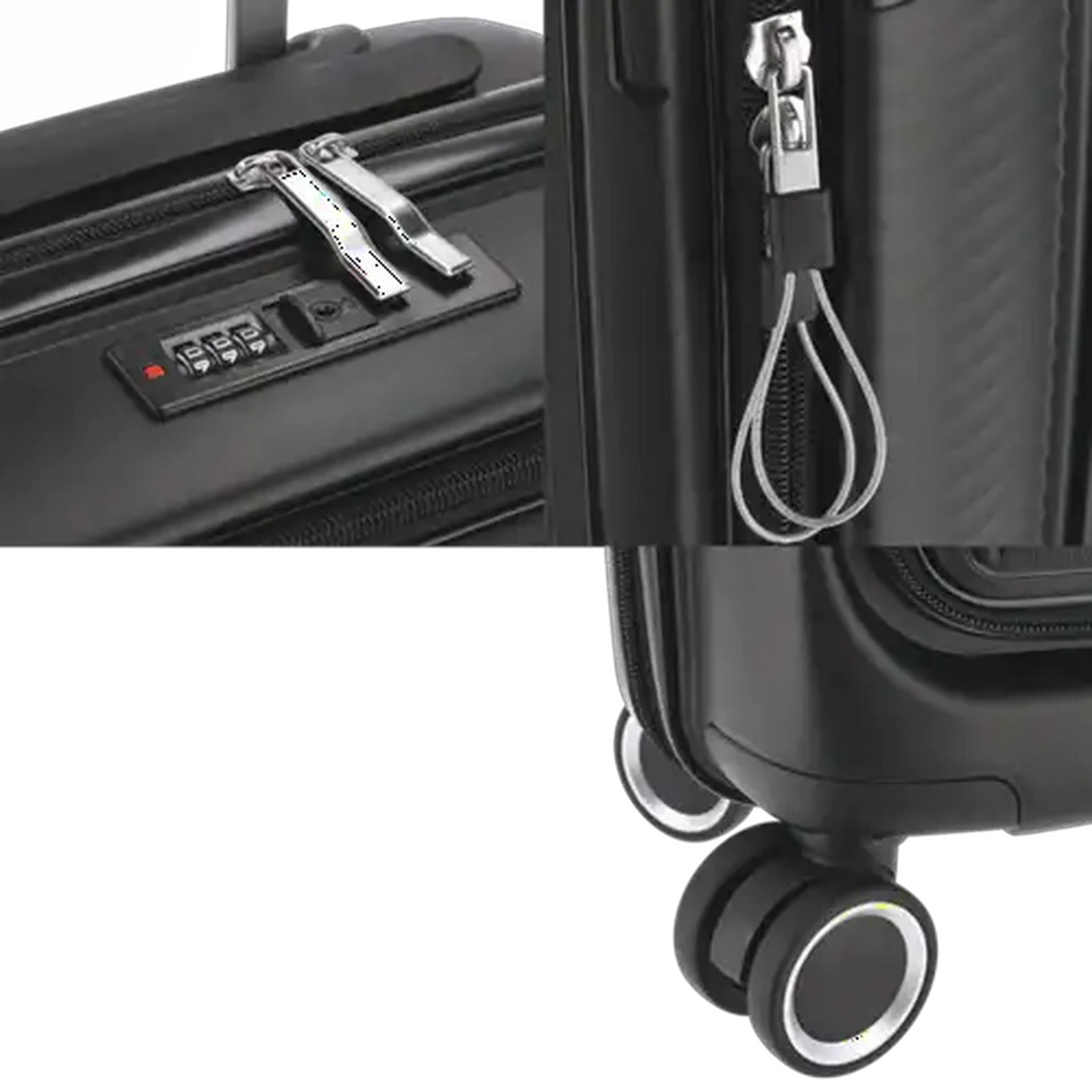 Image of Yves Saint Claire Black Large Trolley Case