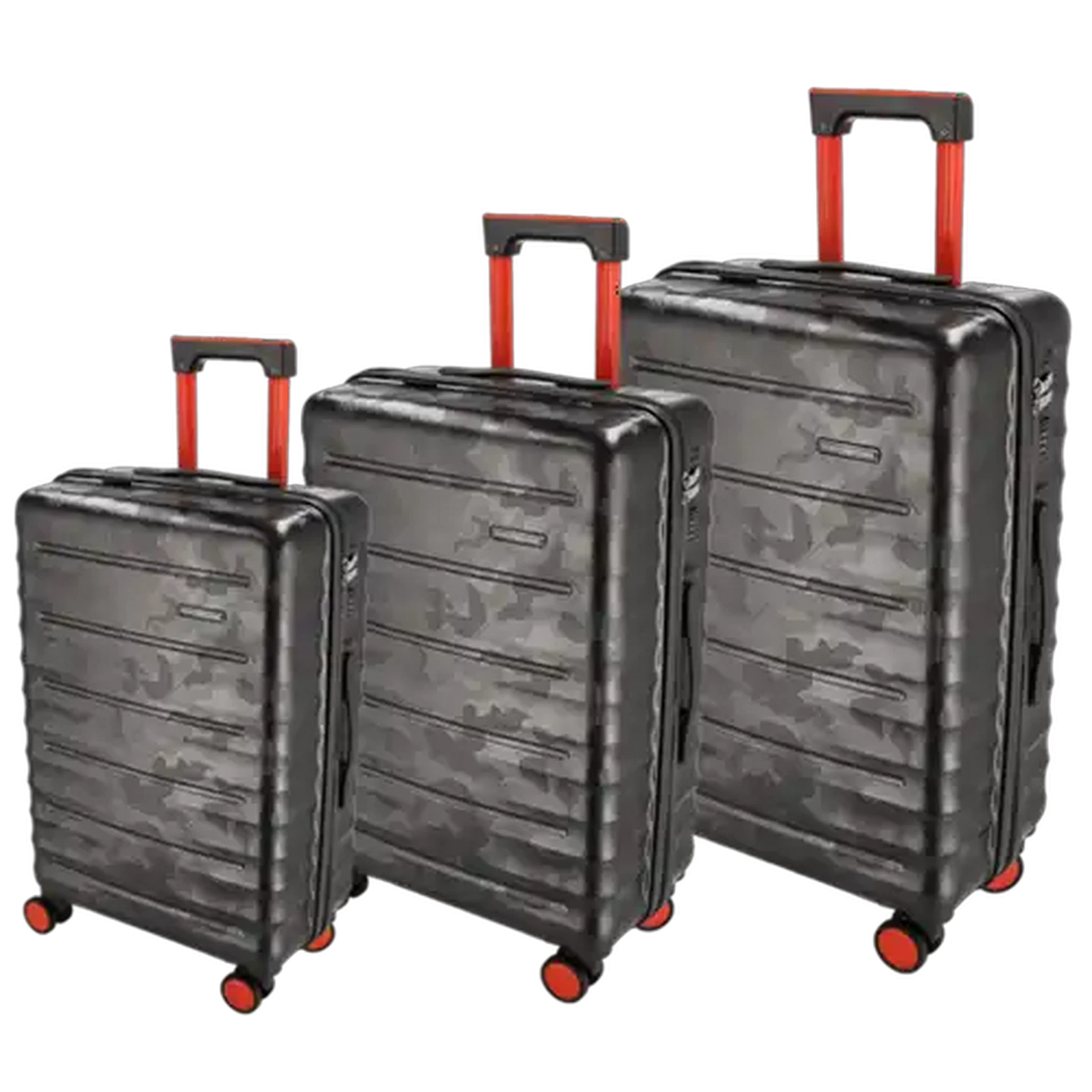 Image of Yves Saint Claire Charcoal Camouflage Large Trolley Case