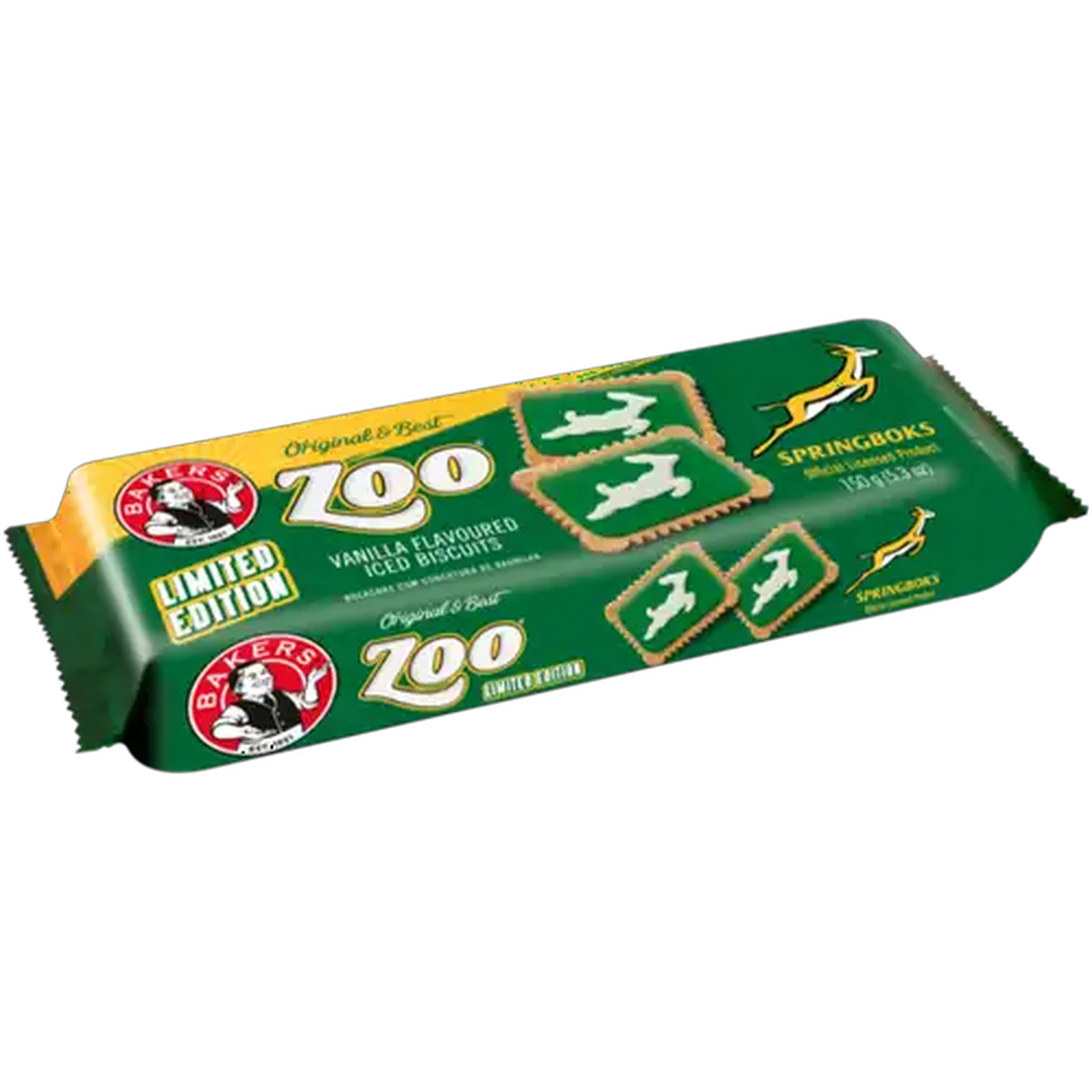Image of Bakers Vanilla Flavoured Limited Edition Zoo Iced Biscuits 150g