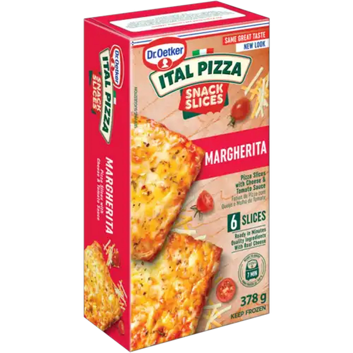 Image of Dr. Oetker Ital Pizza Snack Slices Frozen Margherita Pizza Slices 378g