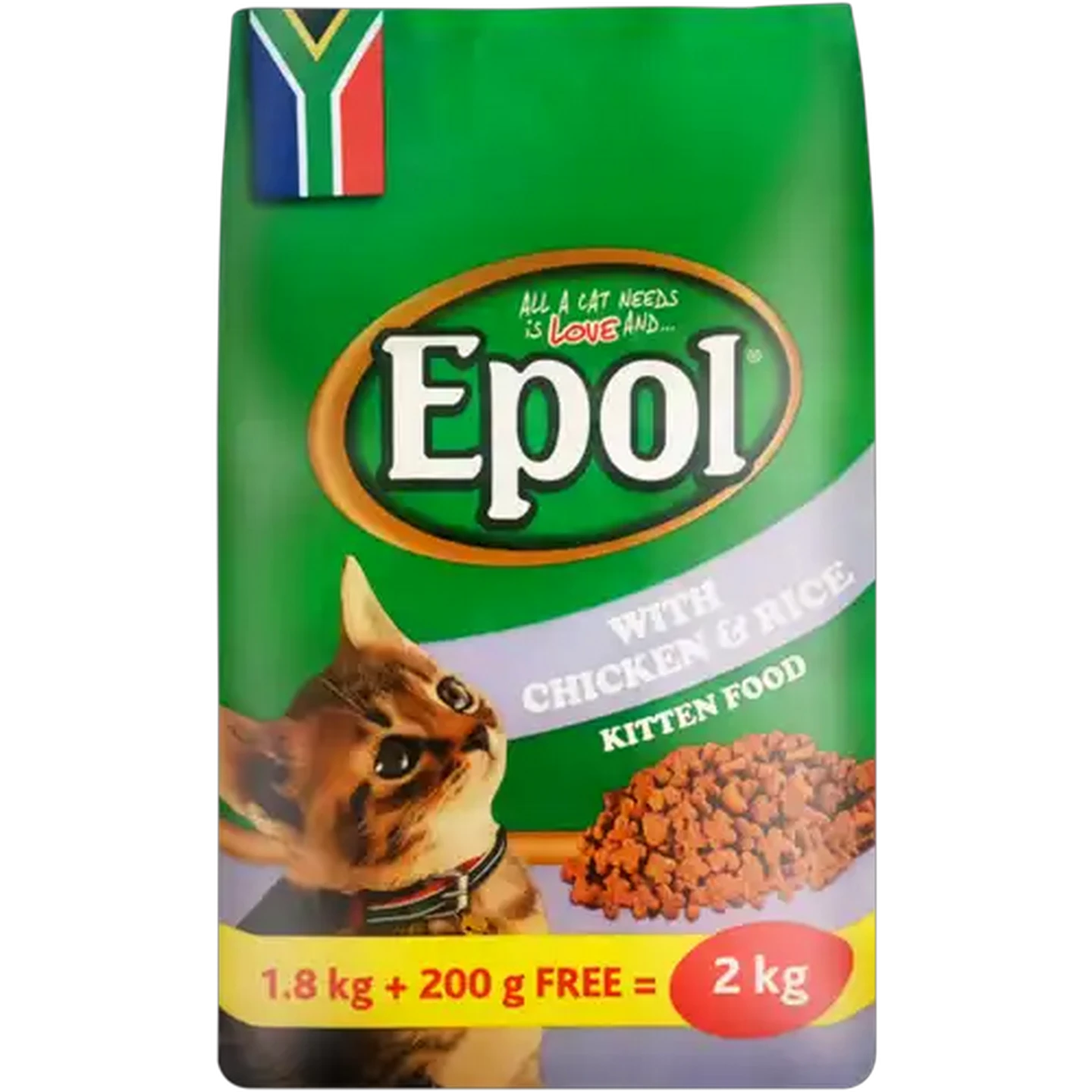 Image of Epol Chicken & Rice Kitten Dry Cat Food 2kg