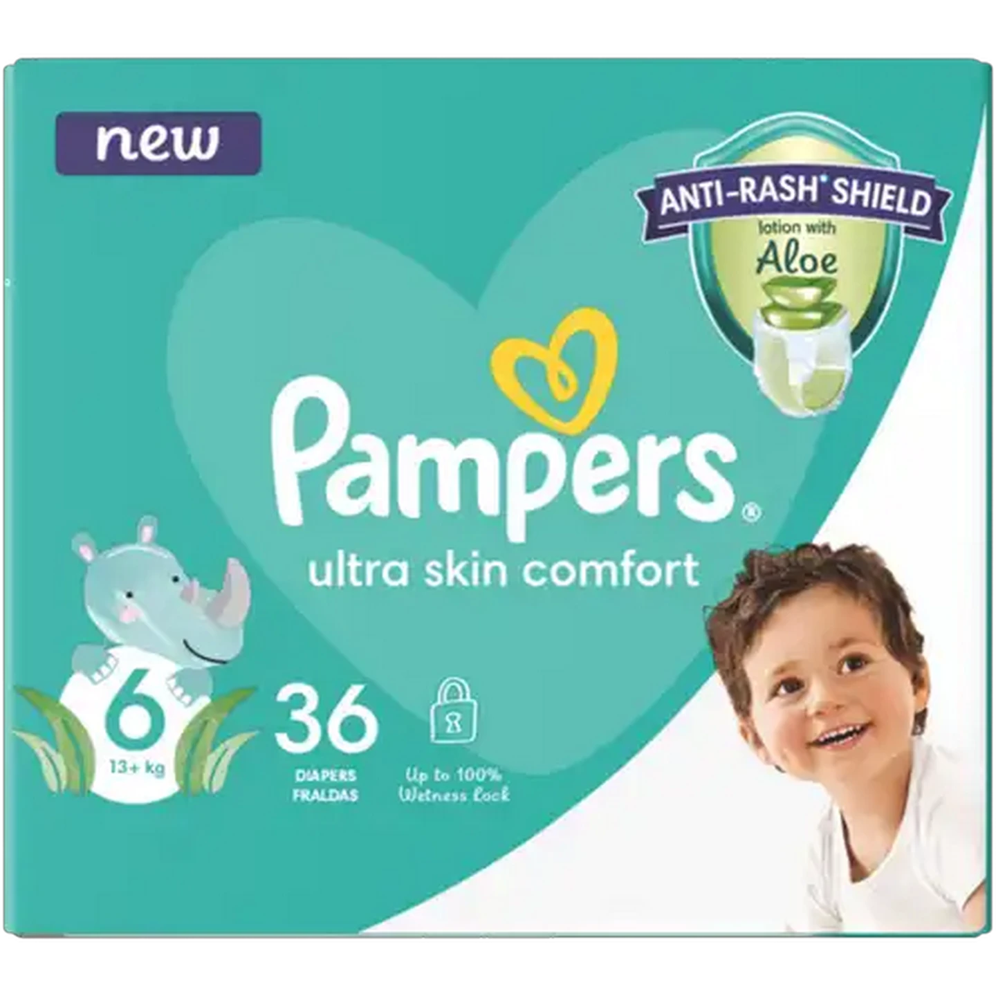 Image of Pampers Size 6 13+kg Disposable Nappies 36 Pack