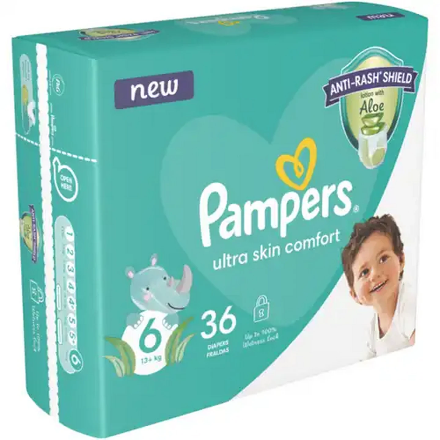 Image of Pampers Size 6 13+kg Disposable Nappies 36 Pack