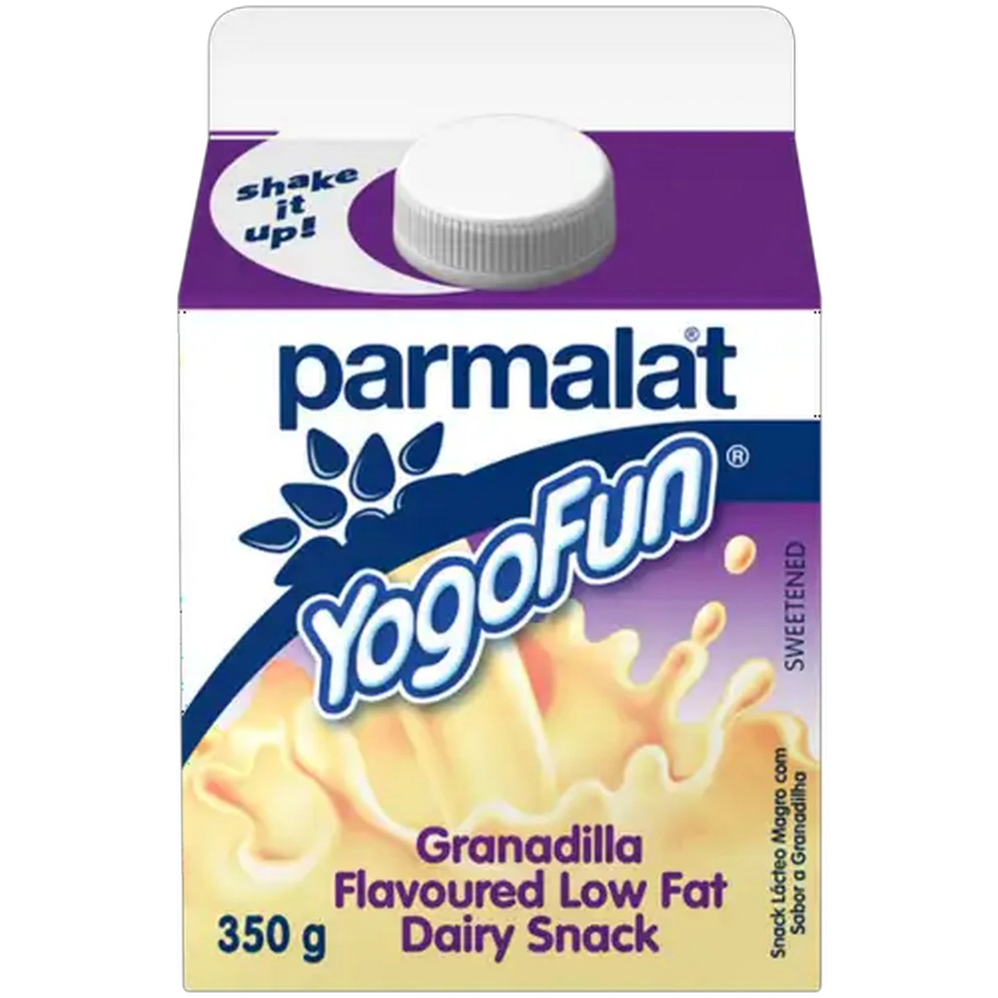 Image of Parmalat YogoFun Granadilla Flavoured Yoghurt Drink Carton 350g