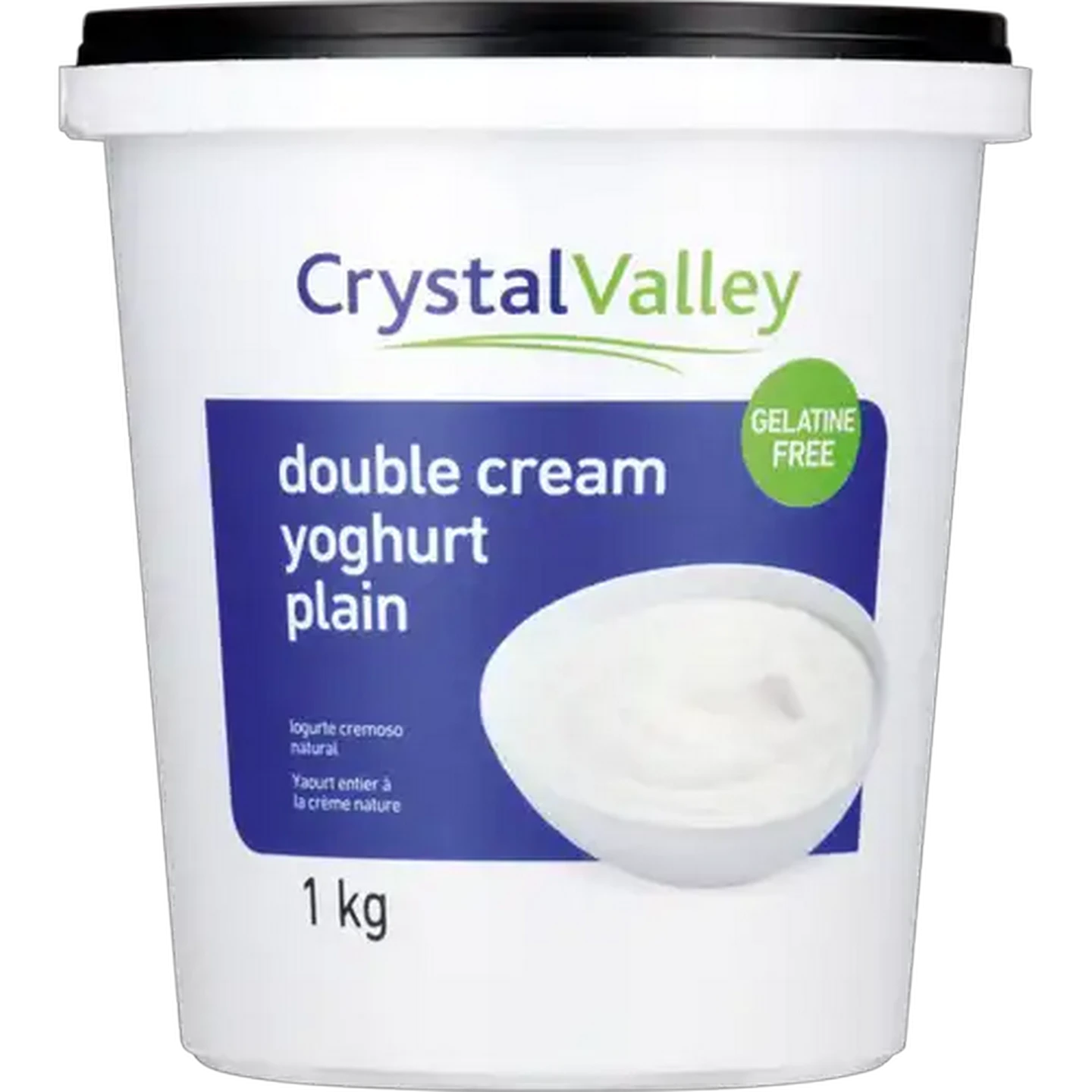 Image of Crystal Valley Double Cream Plain Yoghurt 1kg