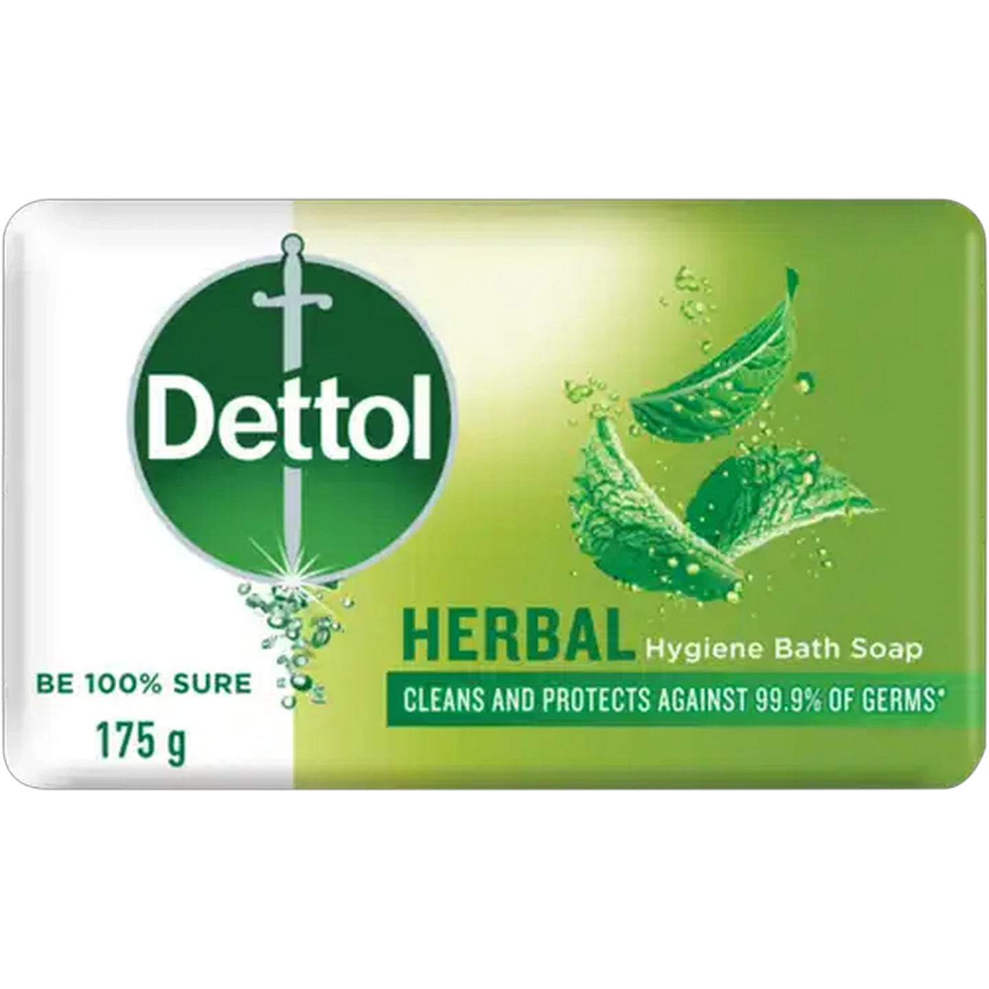 Image of Dettol Herbal Hygiene Bath Soap Bar 175g