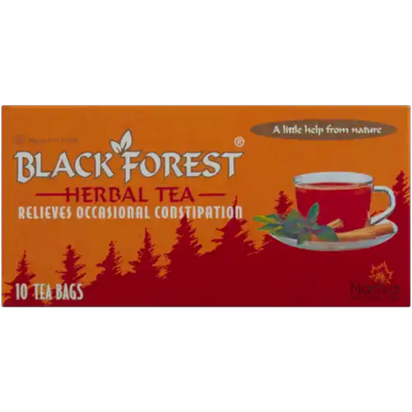 Image of Nativa Black Forest Herbal Laxative Teabags 10 Pack
