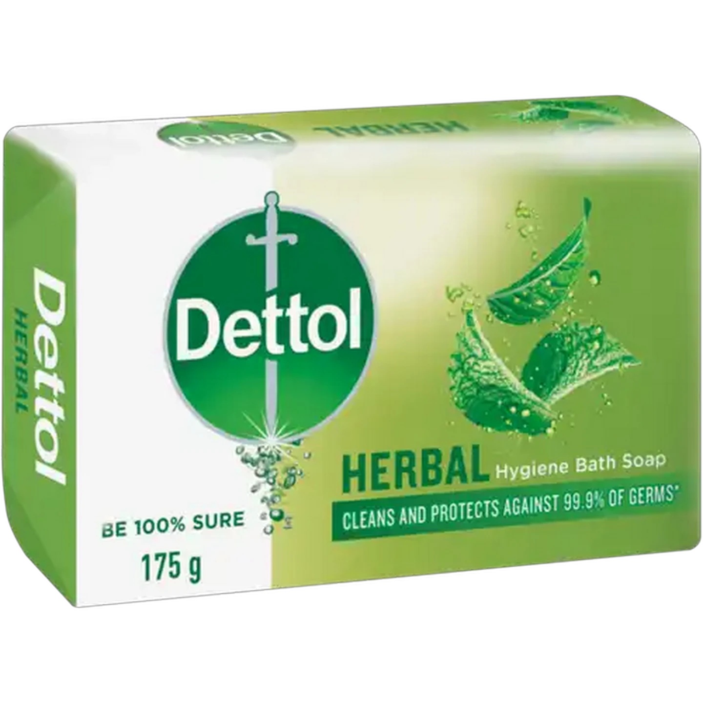 Image of Dettol Herbal Hygiene Bath Soap Bar 175g