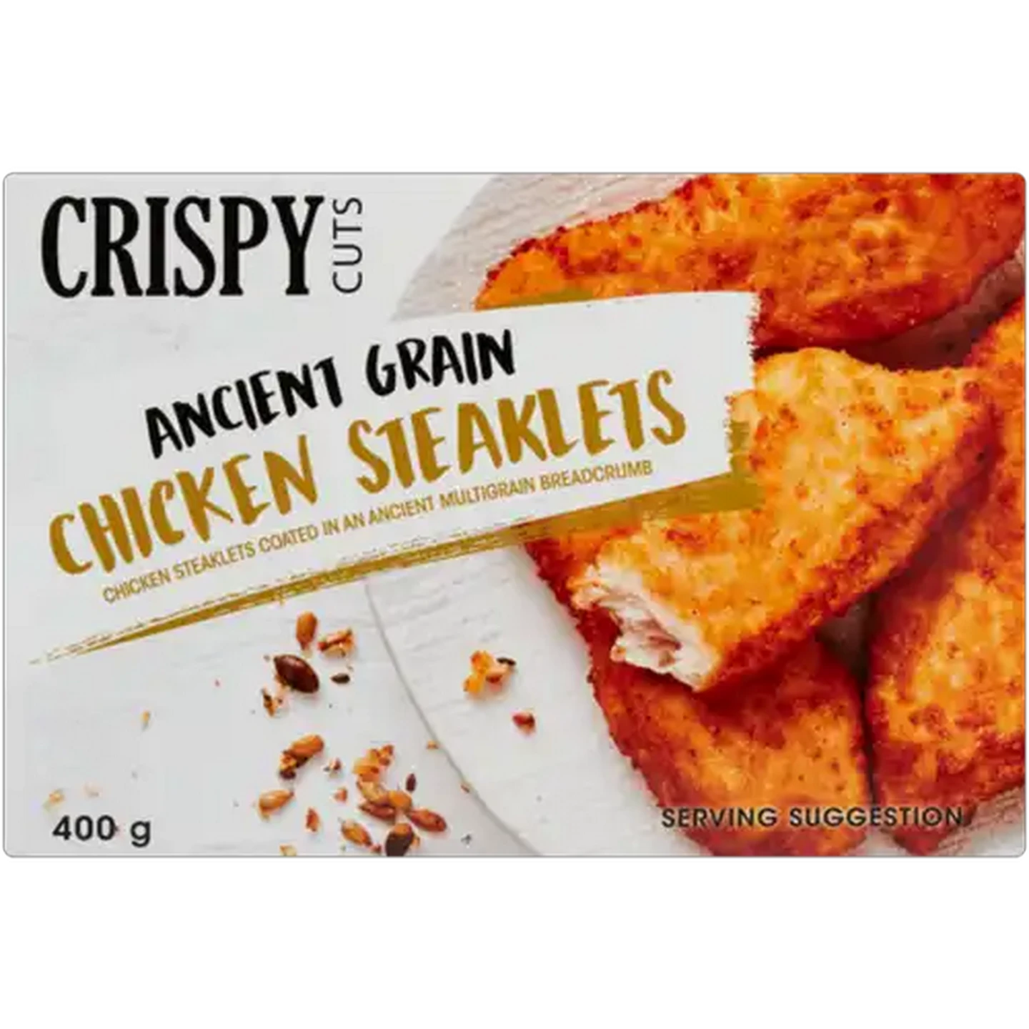 Image of Crispy Cuts Frozen Ancient Grain Chicken Steaklets 400g