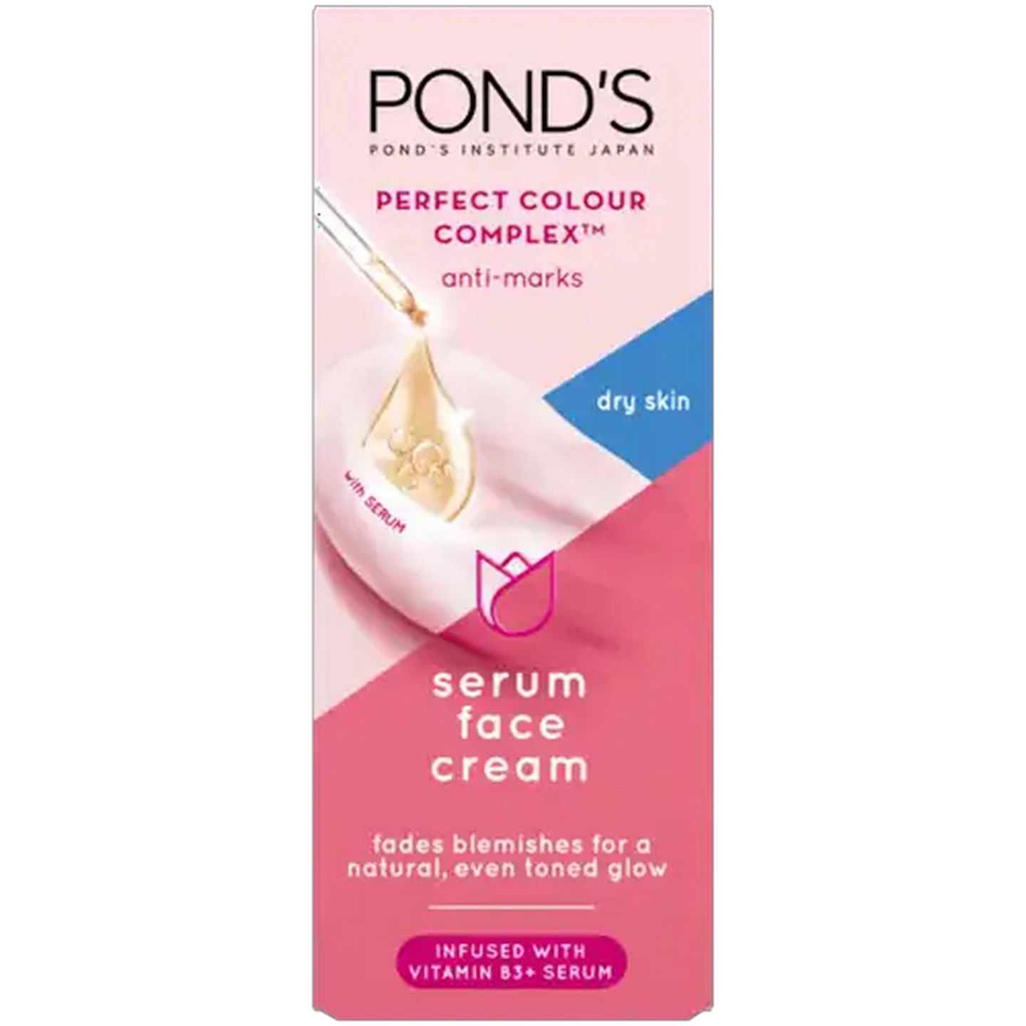 Image of Pond's Perfect Colour Complex Moisturiser Dry Skin Serum Face Cream 40ml