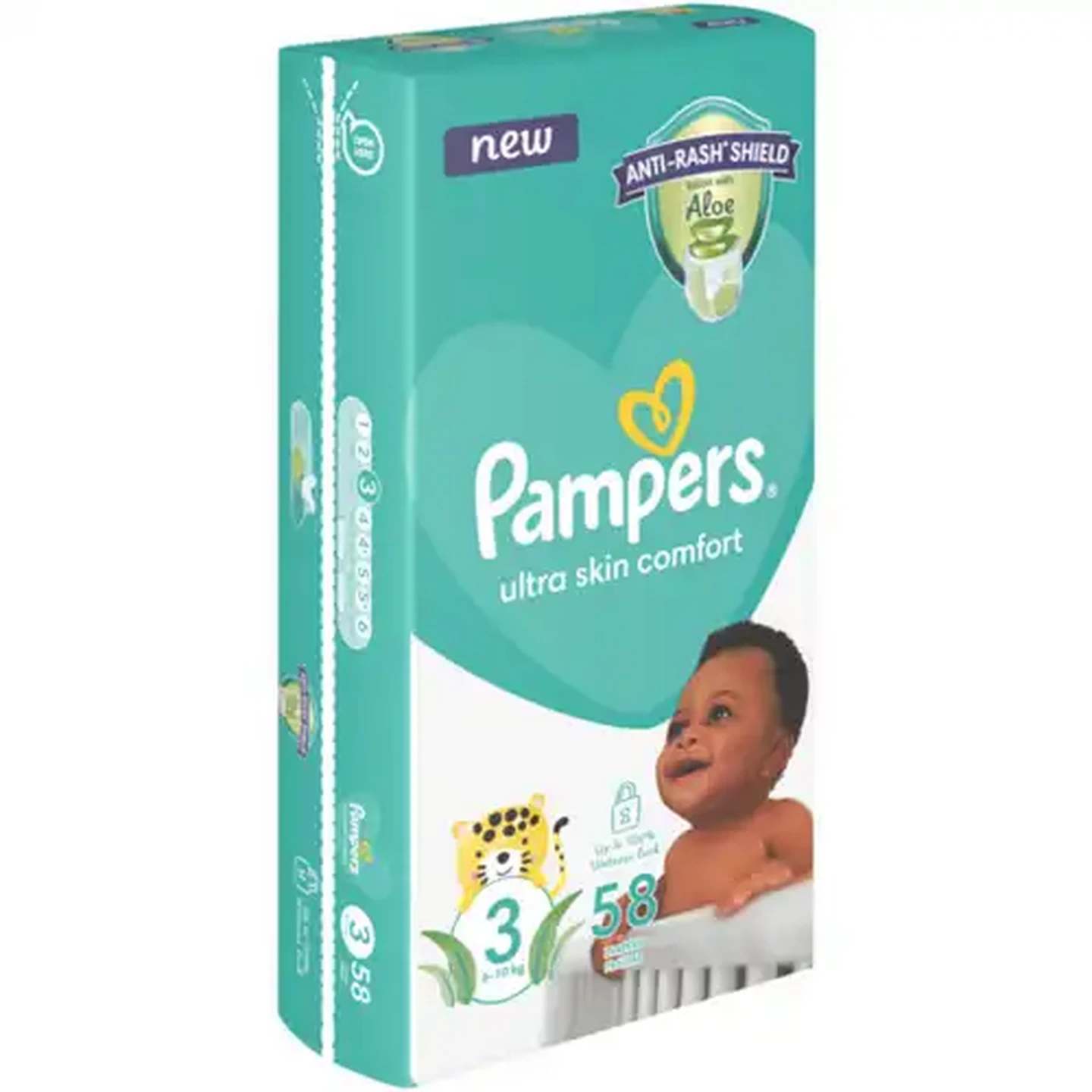 Image of Pampers Size 3 6-10kg Disposable Nappies 58 Pack