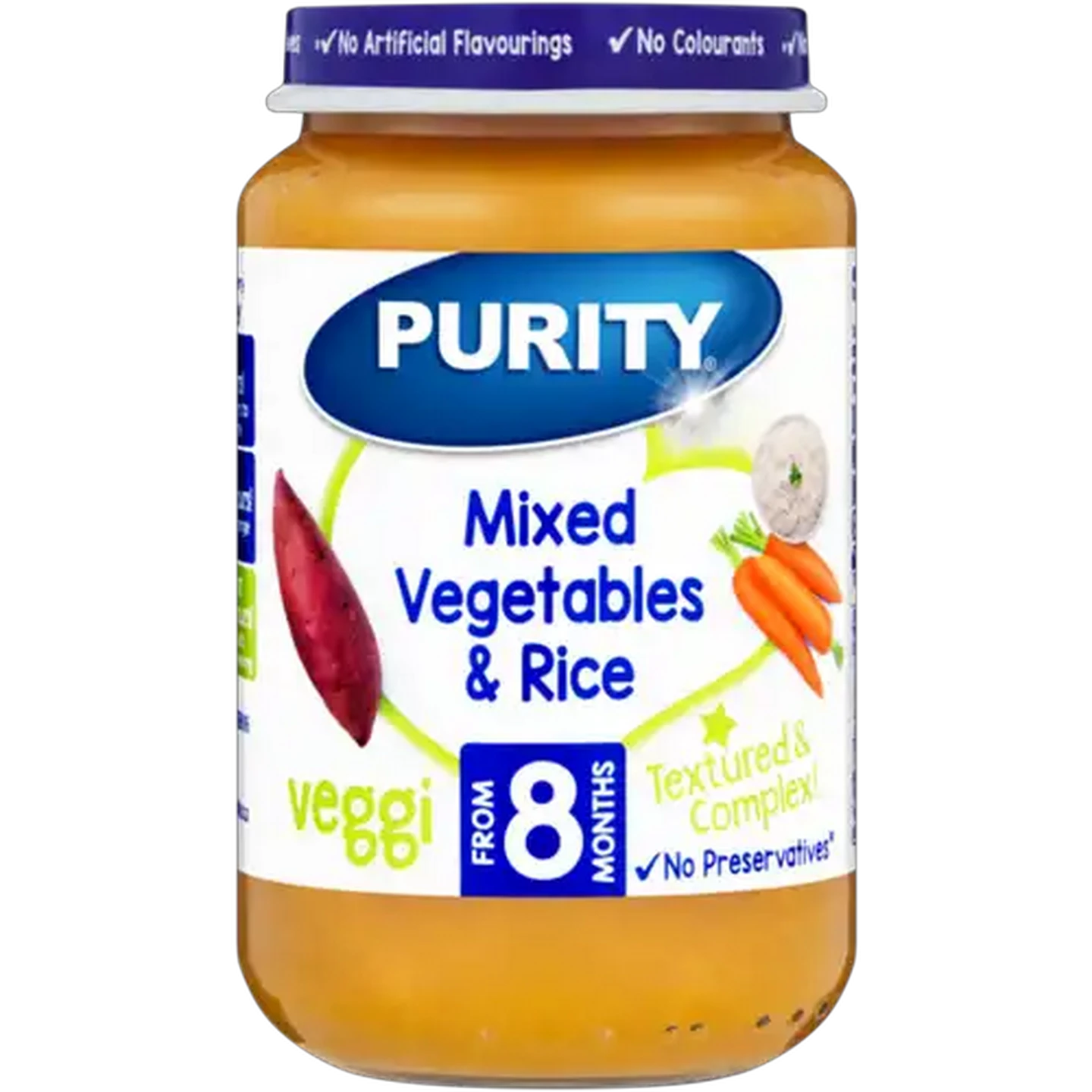 Image of PURITY From 8 Months Mixed Vegetables & Rice Veggi 200ml