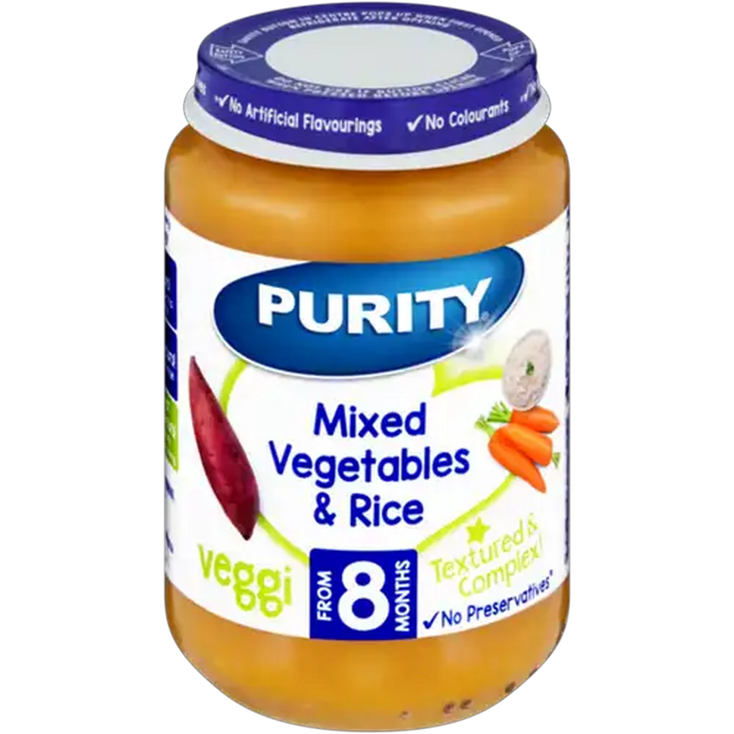 Image of PURITY From 8 Months Mixed Vegetables & Rice Veggi 200ml
