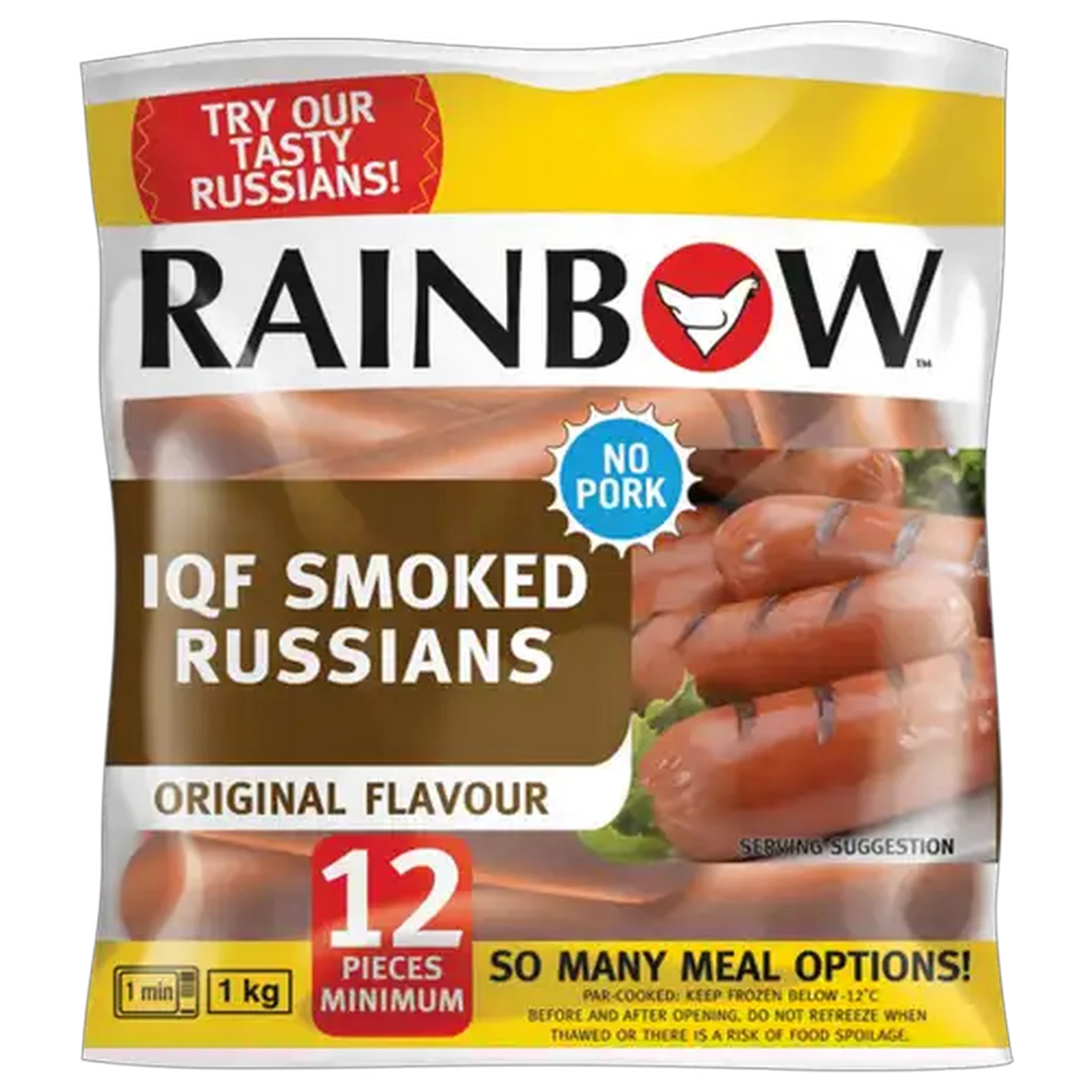 Image of RAINBOW IQF Smoked Russians Pack 1kg