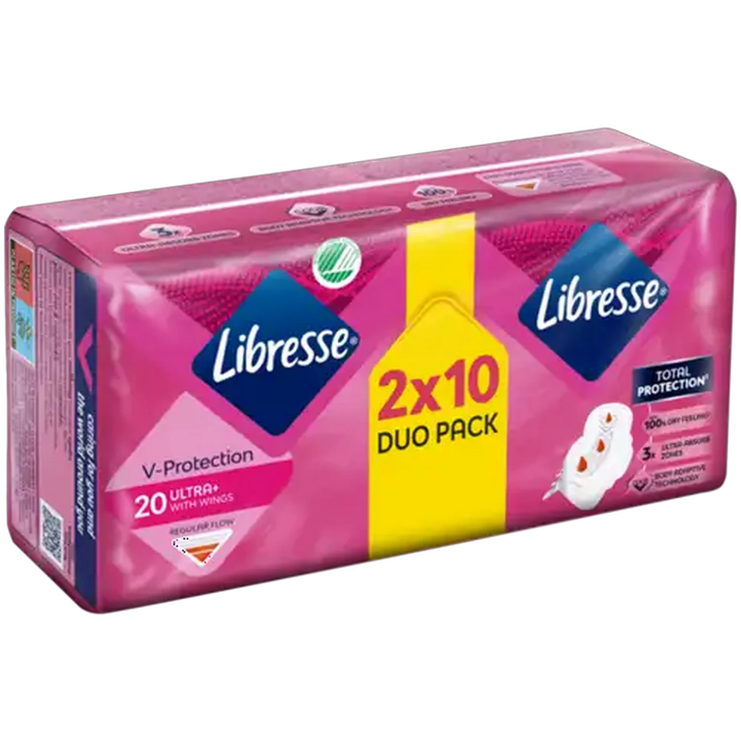 Image of Libresse Regular Flow Ultra+ Sanitary Pads with Wings 20 Pack