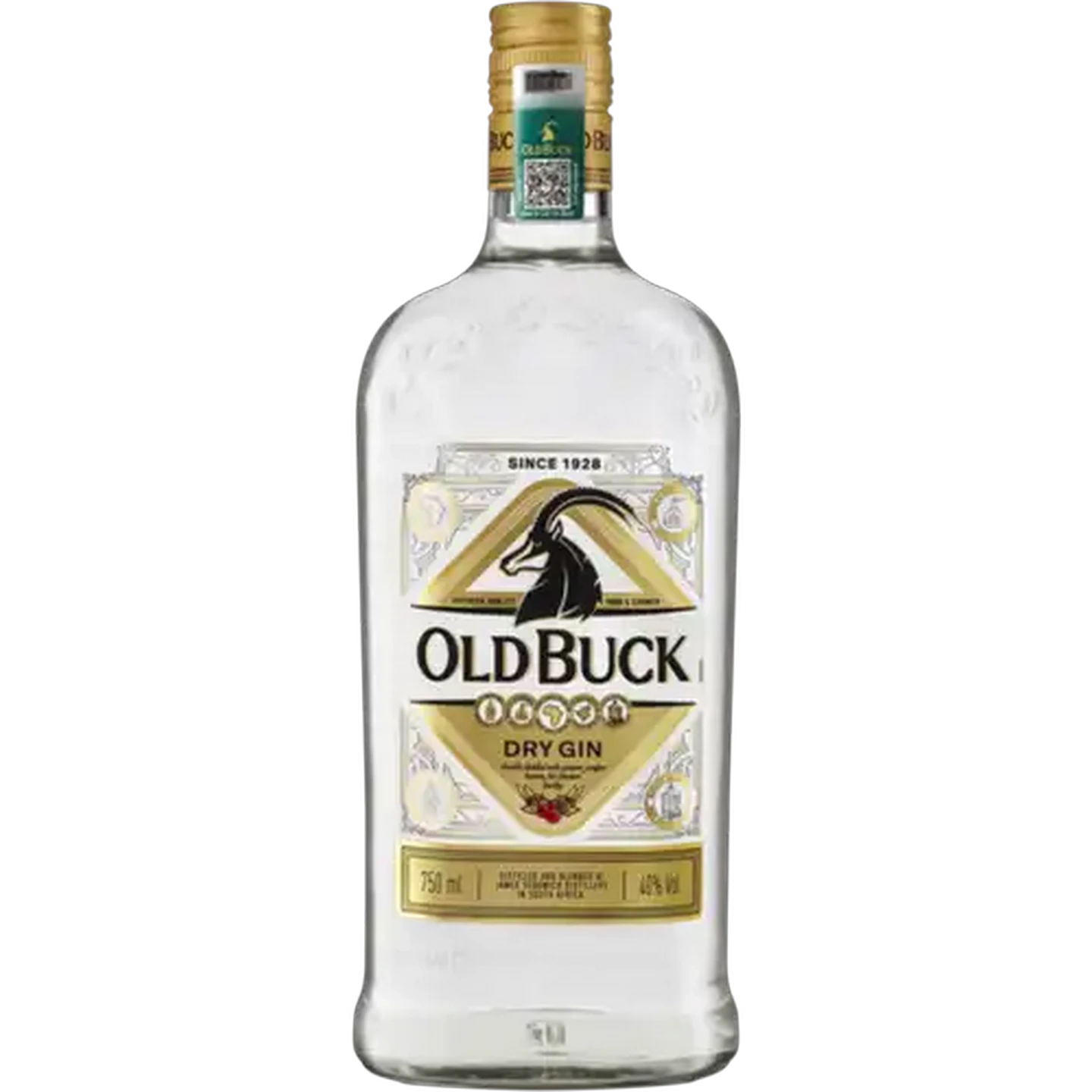 Image of Old Buck Dry Gin Bottle 750ml