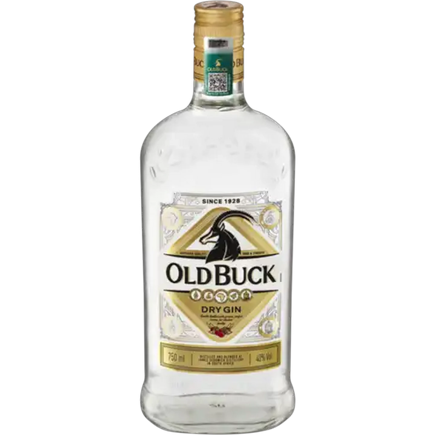 Image of Old Buck Dry Gin Bottle 750ml