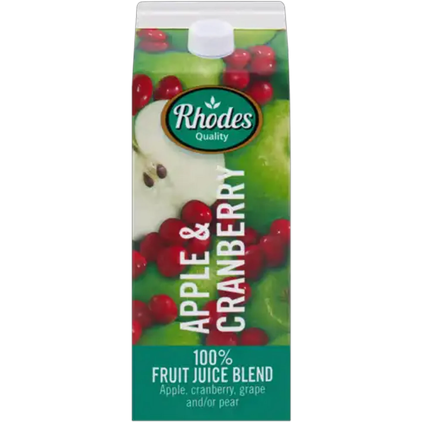 Image of Rhodes Quality Apple & Cranberry 100% Fruit Juice Blend 2L