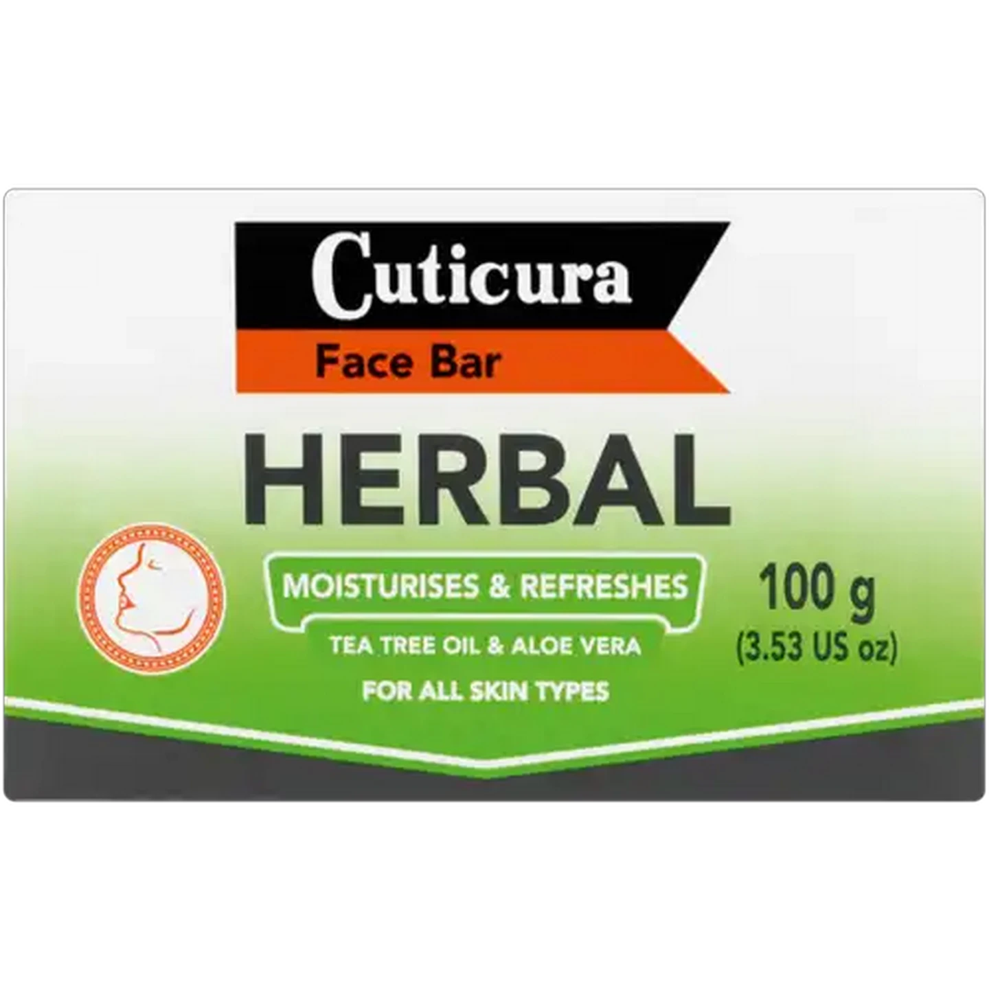 Image of Cuticura Herbal Moisturises & Refreshes Face Bar 100g