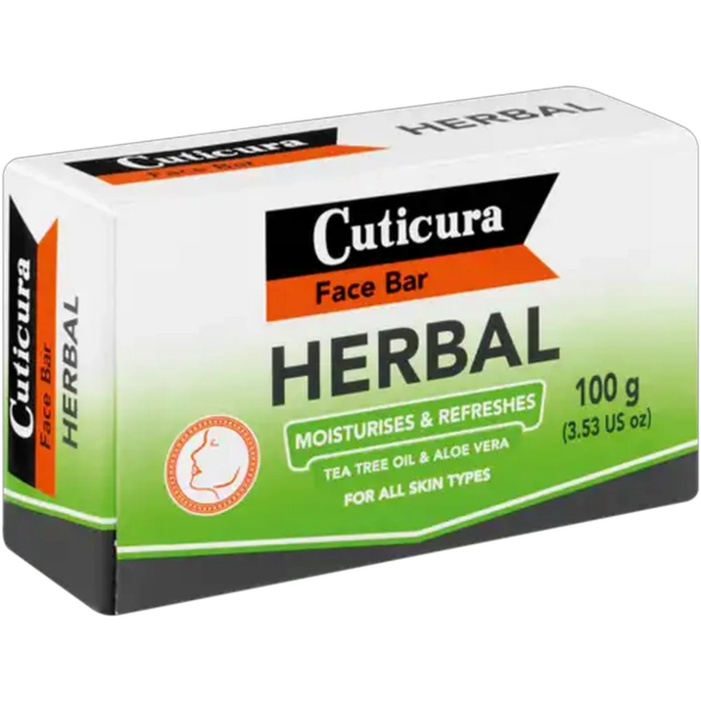 Image of Cuticura Herbal Moisturises & Refreshes Face Bar 100g