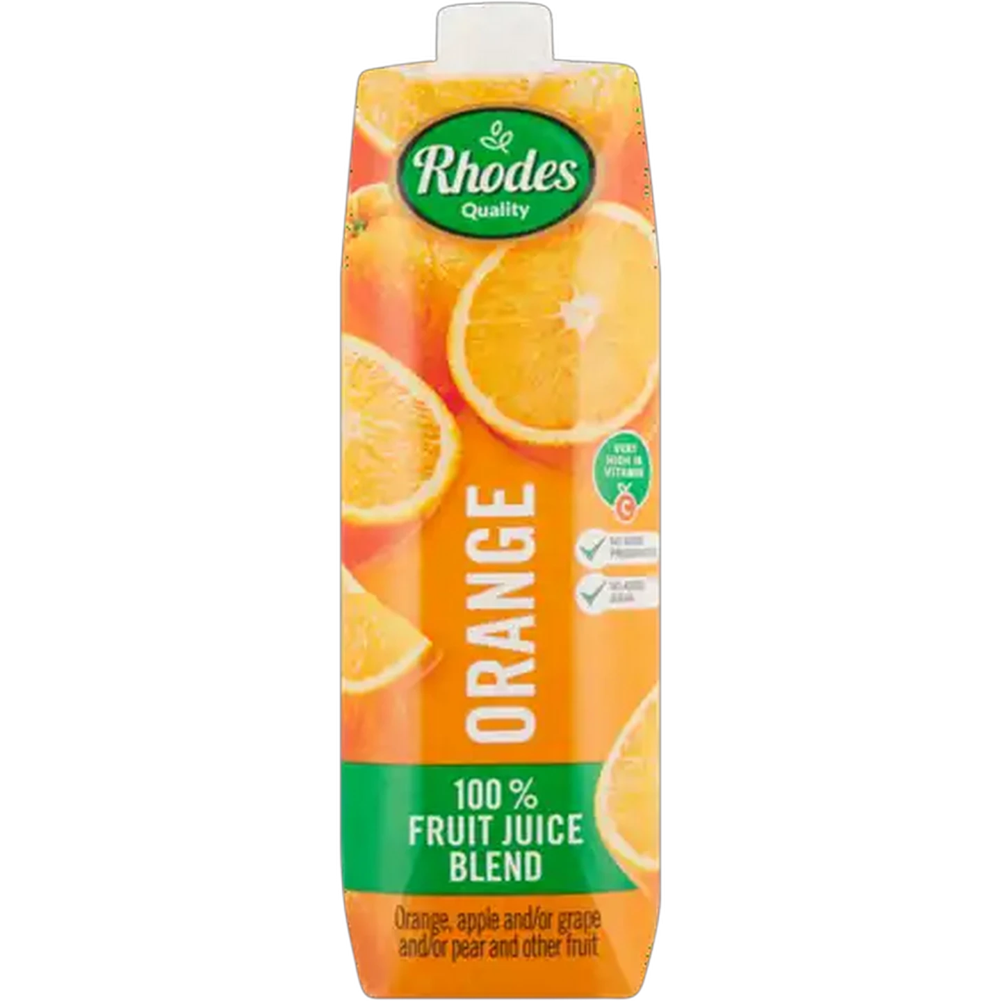 Image of Rhodes Quality Orange 100% Fruit Juice Blend 1L