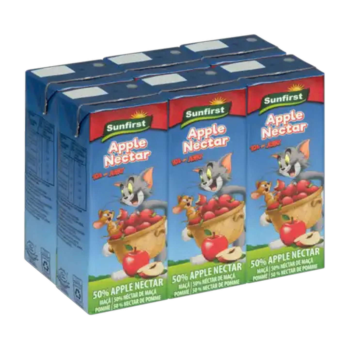 Image of Sunfirst Apple Nectar Juice Boxes 6 x 200ml