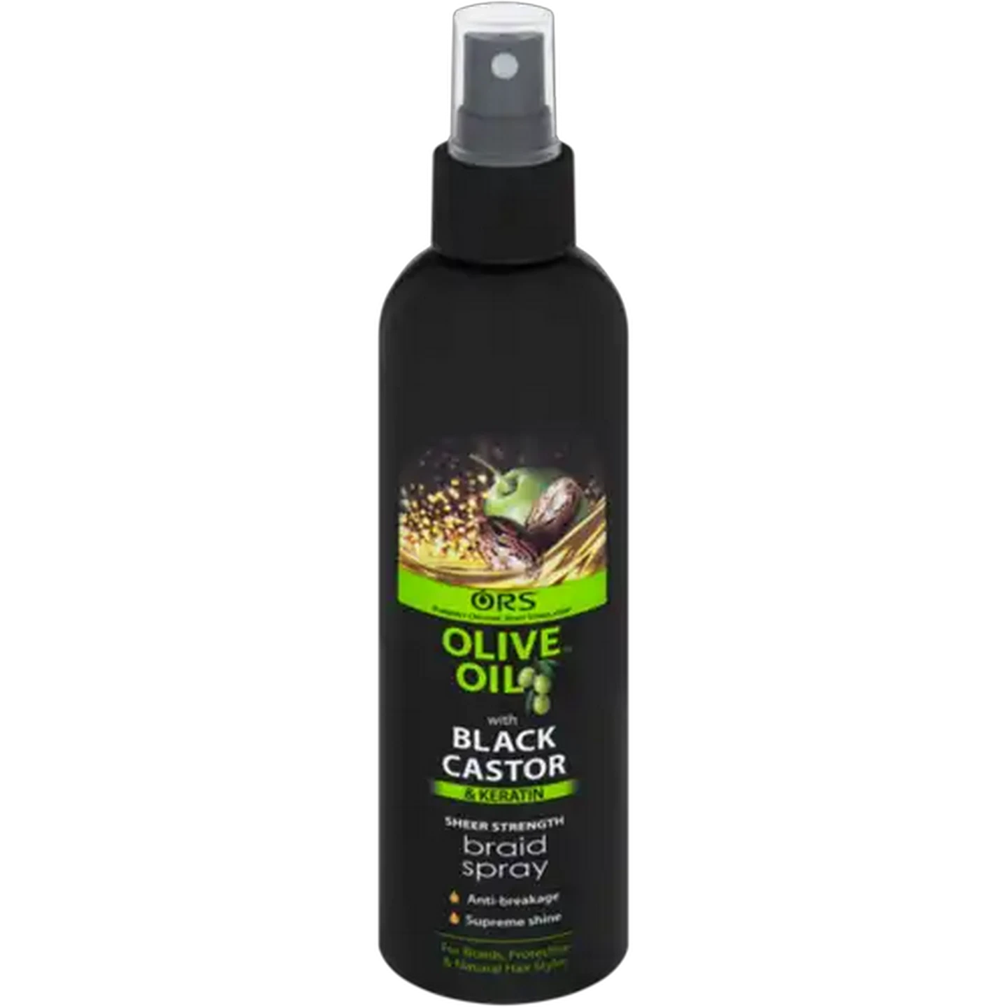 Image of ORS Olive Oil Black Castor & Keratin Black Castor & Keratin Braid Spray 250ml