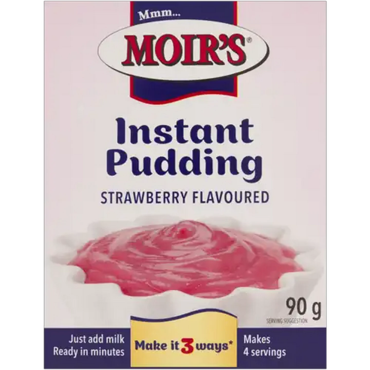 Image of Moir's Strawberry Flavoured Instant Pudding 90g