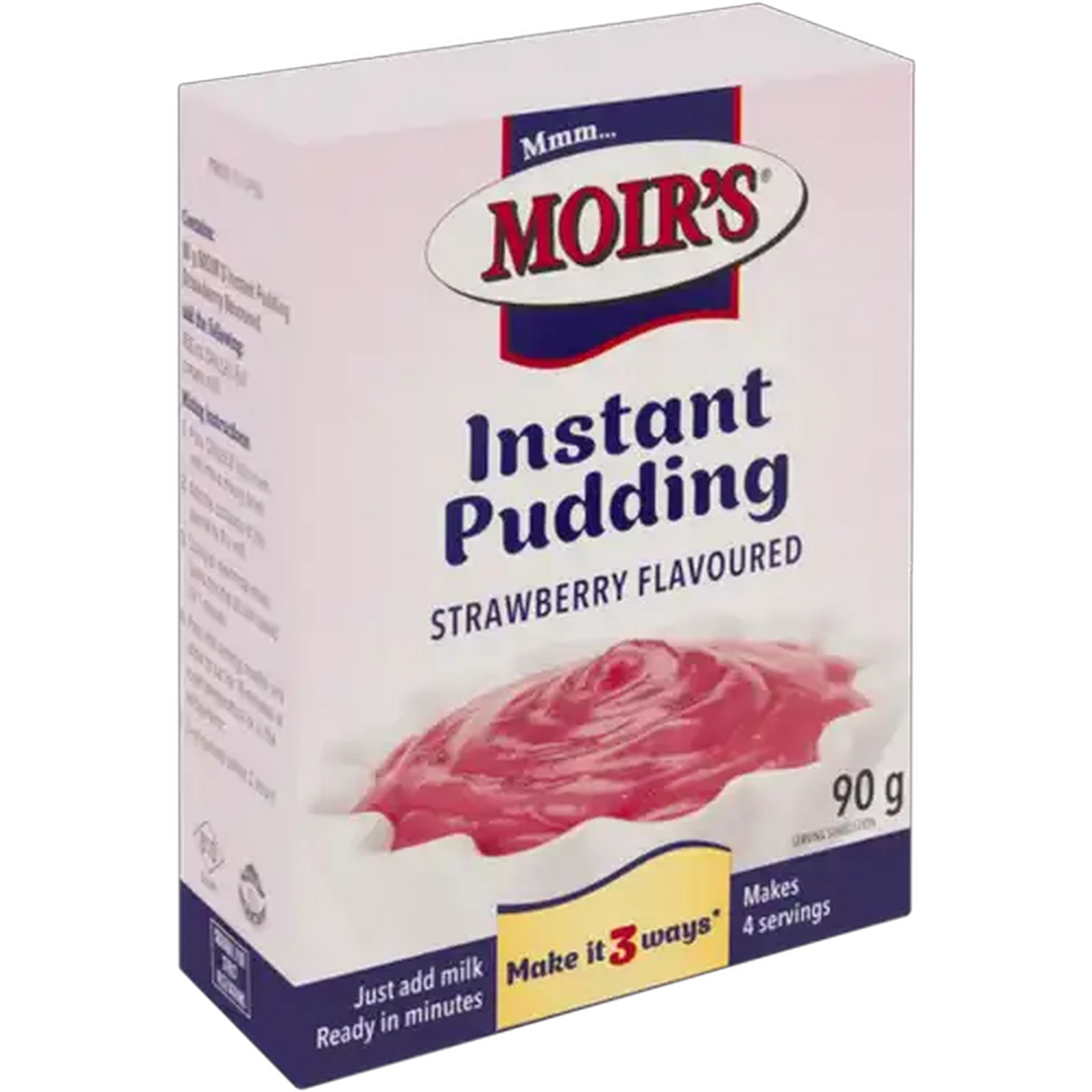 Image of Moir's Strawberry Flavoured Instant Pudding 90g