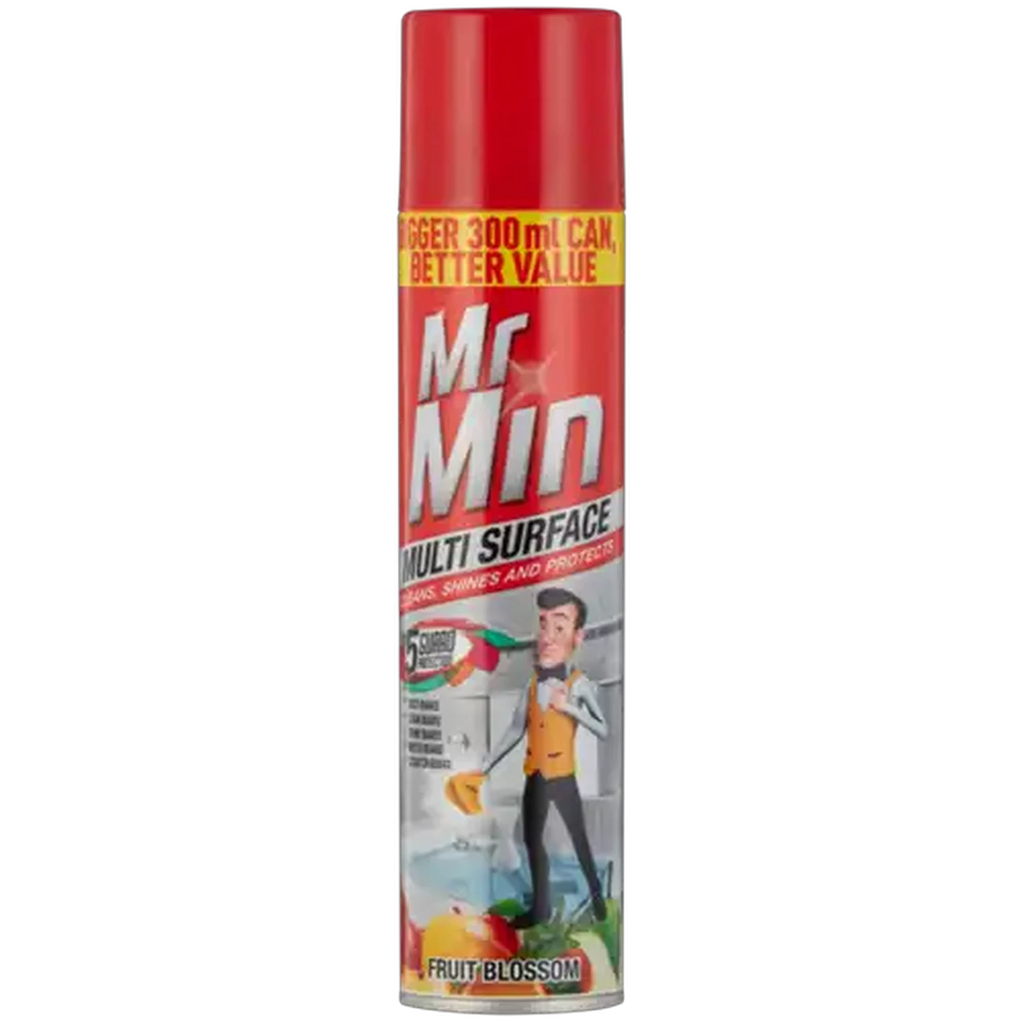 Image of Mr. Min 5 Guard Protection Fruit Blossom Scented Multi Surface Polish 300ml