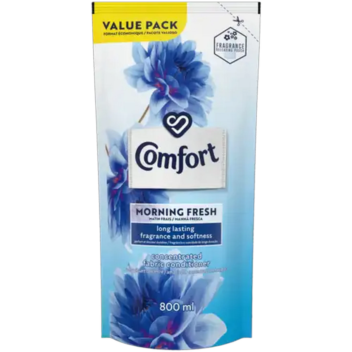 Image of Comfort Morning Fresh Concentrated Fabric Conditioner Refill 800ml
