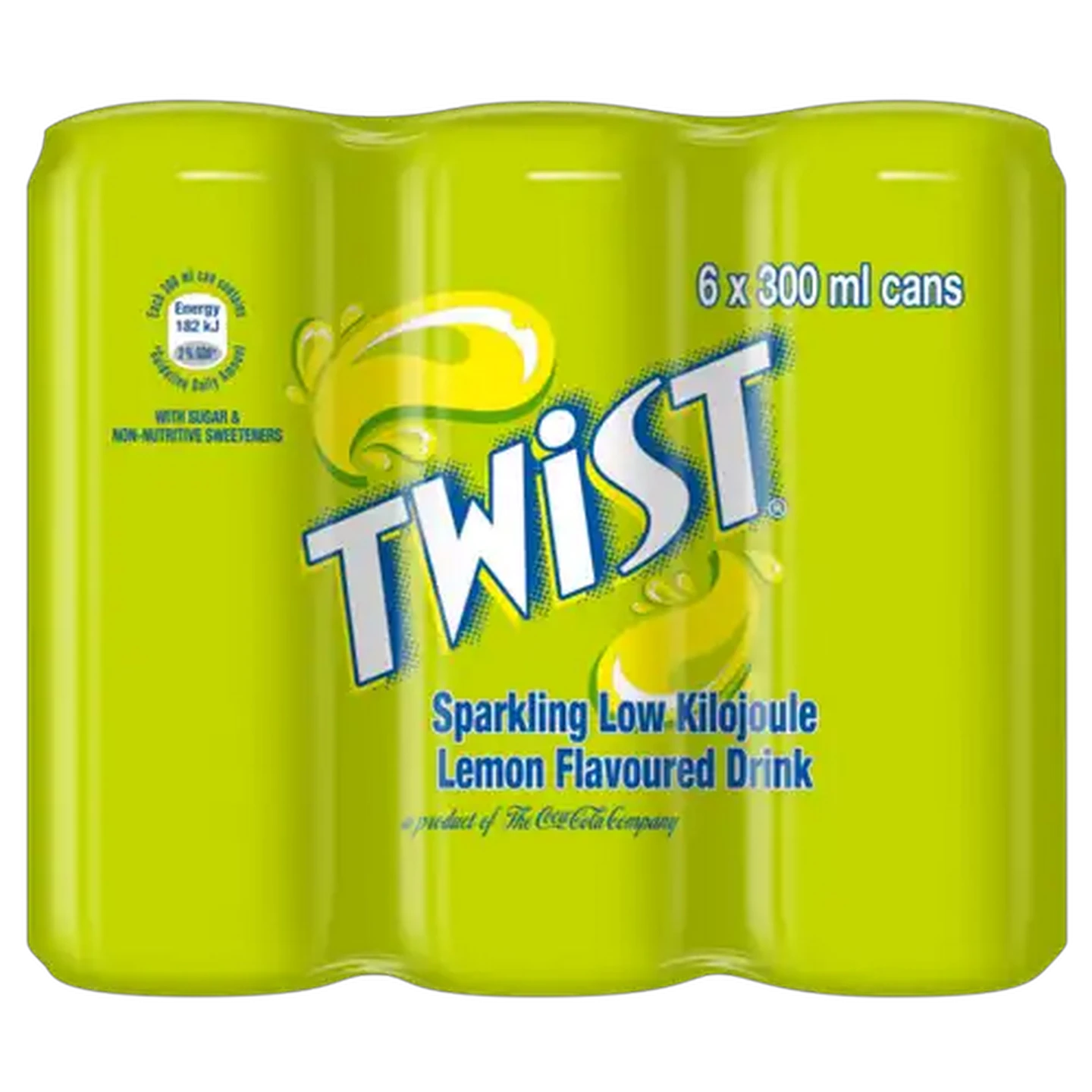 Image of Twist Lemon Flavoured Soft Drink Cans 6 x 300ml