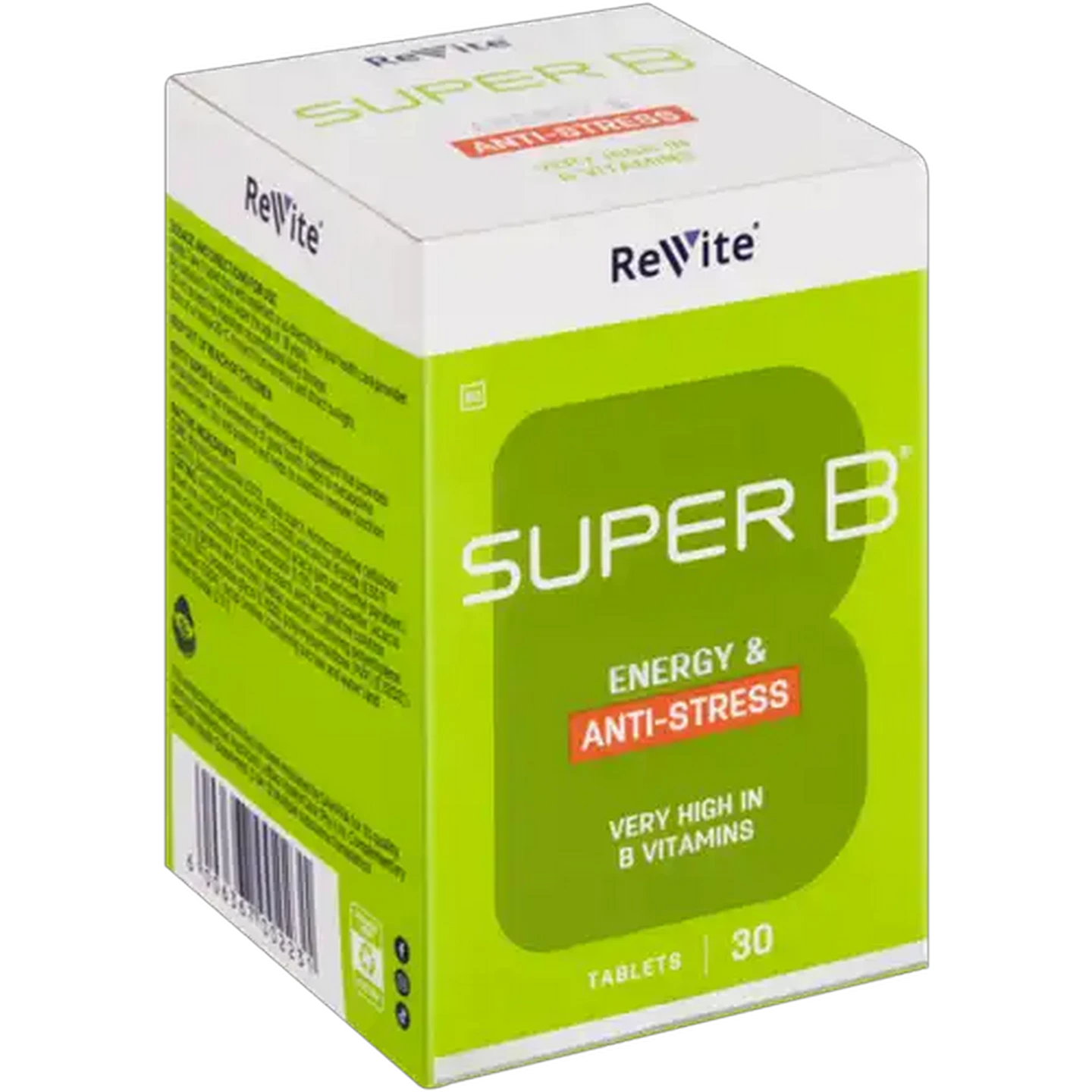 Image of Revite Super B Energy & Anti-Stress Tablets 30 Pack