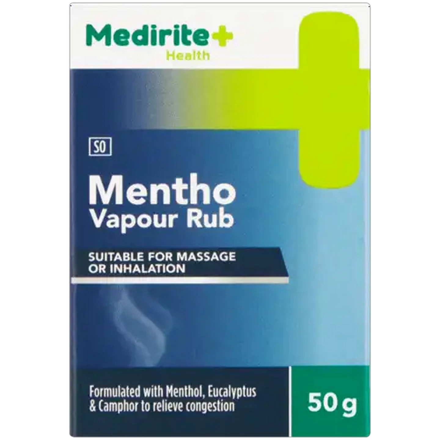 Image of Medirite Pharmacy Mentho Rub Vaporising Ointment 50g