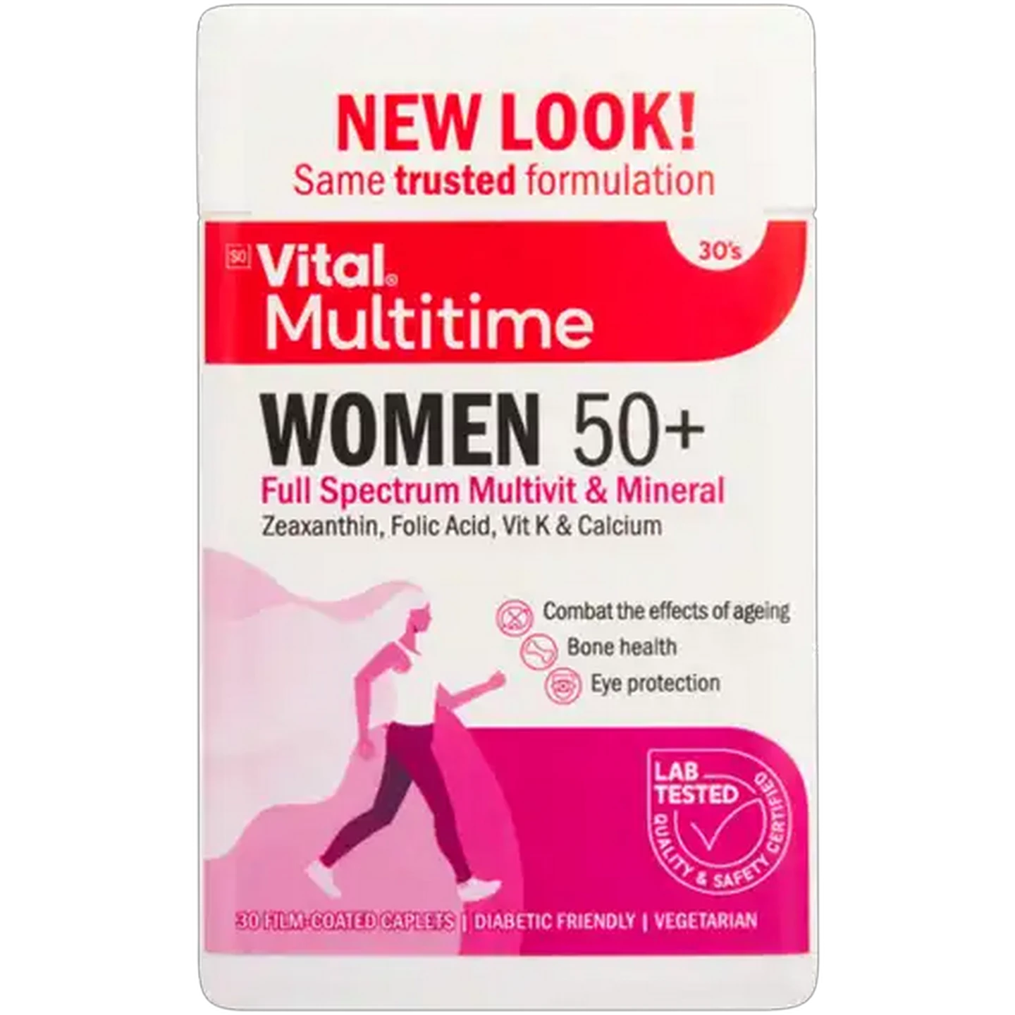 Image of Vital Women 50 Plus Multivitamin Film-Coated Caplets 30 Pack