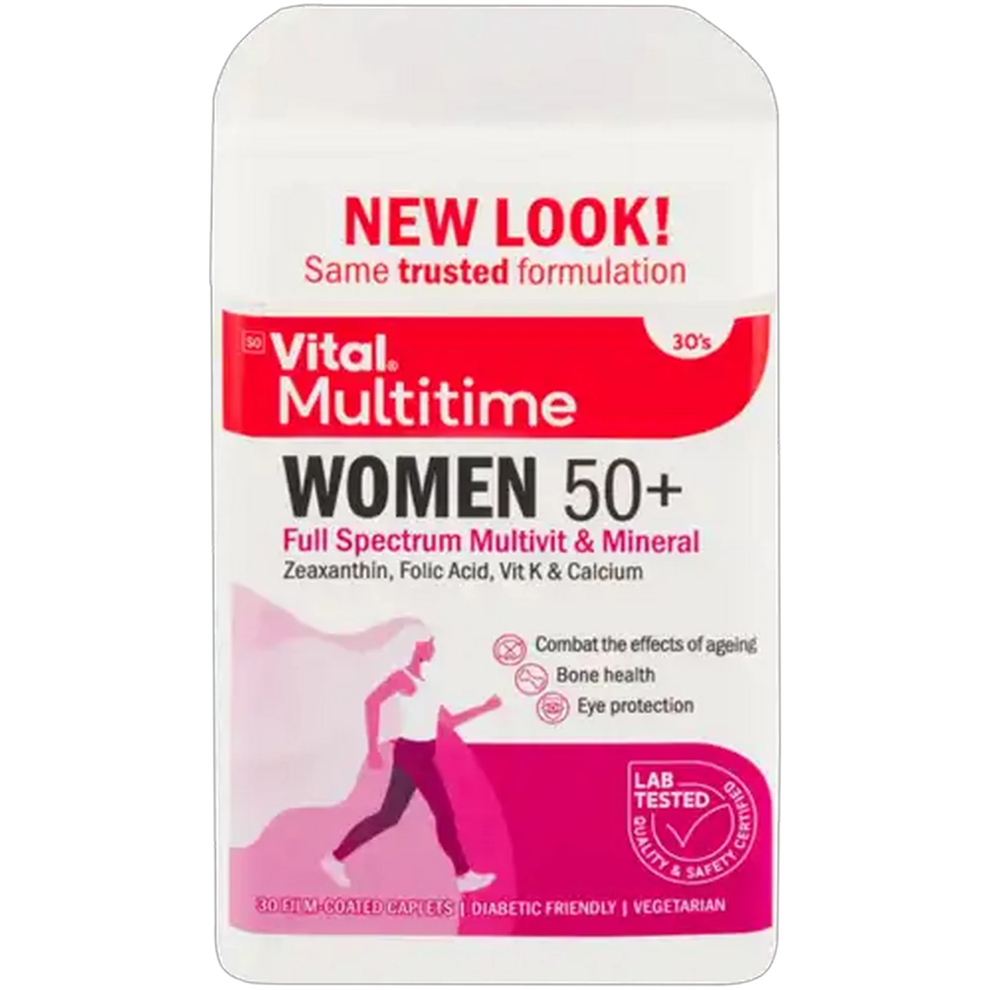 Image of Vital Women 50 Plus Multivitamin Film-Coated Caplets 30 Pack