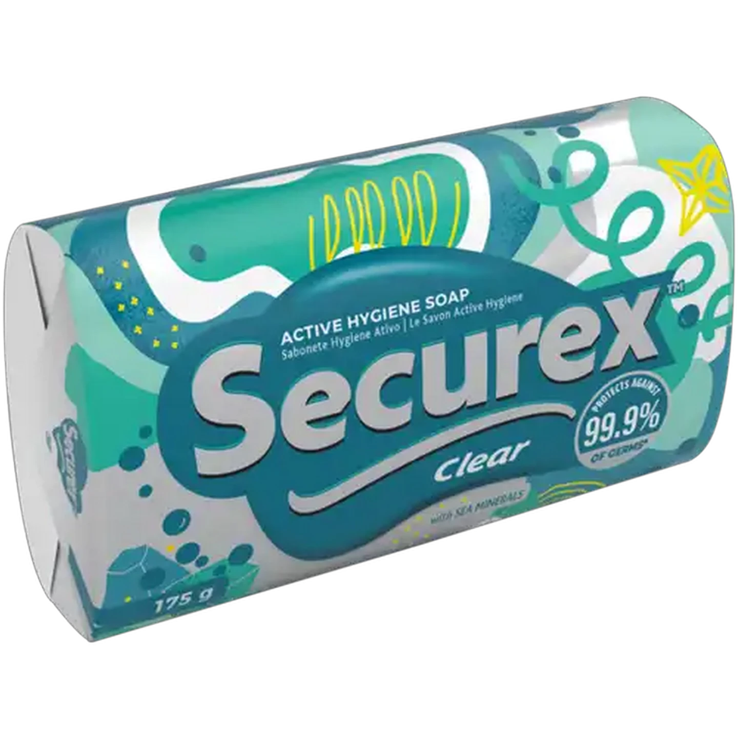 Image of Securex Clear Active Hygiene Soap Bar 175g