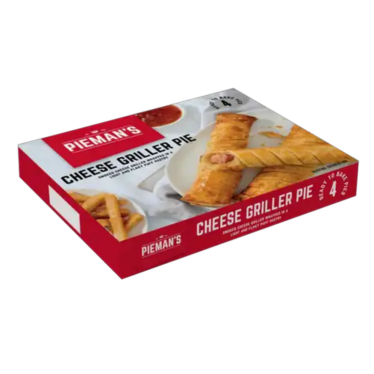 Image of PIEMAN’S Frozen Cheese Griller Pie 4 Pack