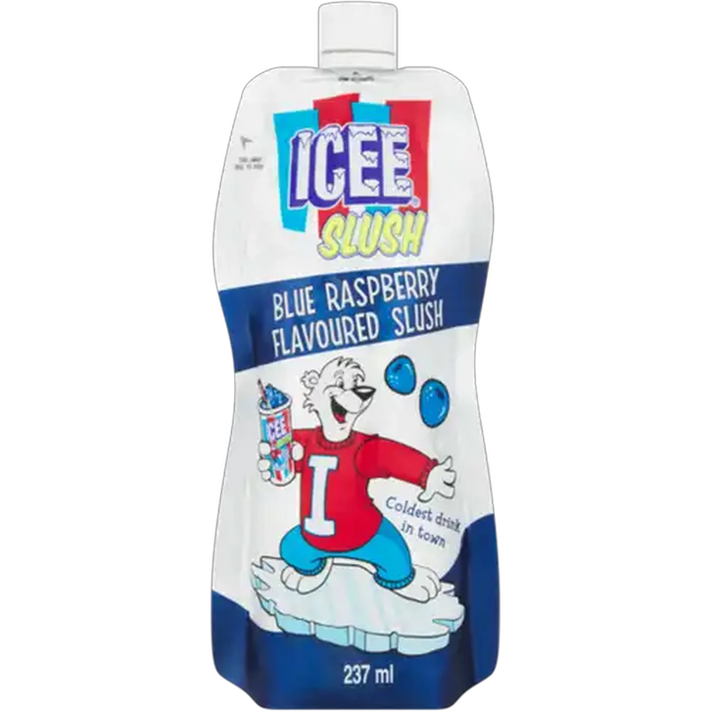 Image of Slush Puppie Blue Raspberry Flavoured Frozen Slushie Pouch 237ml
