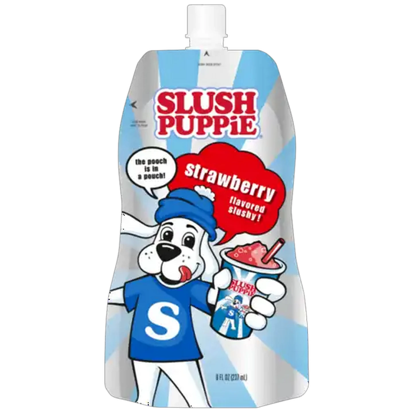 Image of Slush Puppie Strawberry Flavoured Slushy Pouch 237ml