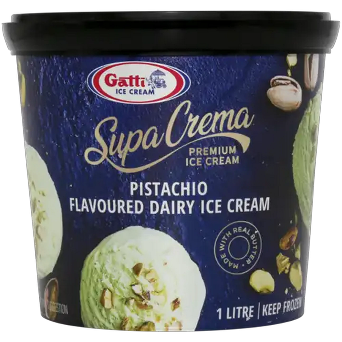Image of Gatti Ice Cream Supa Crema Pistachio Ice Cream 1L