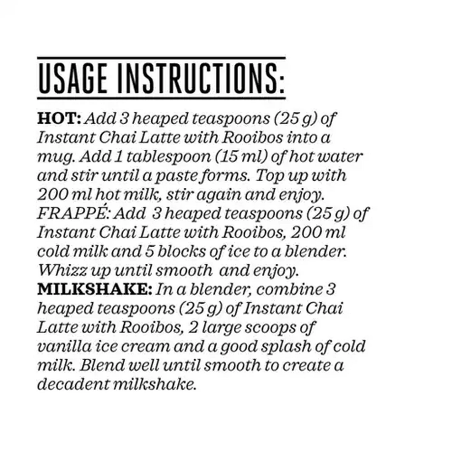 Image of Forage And Feast Instant Chai Latte with Rooibos 250g